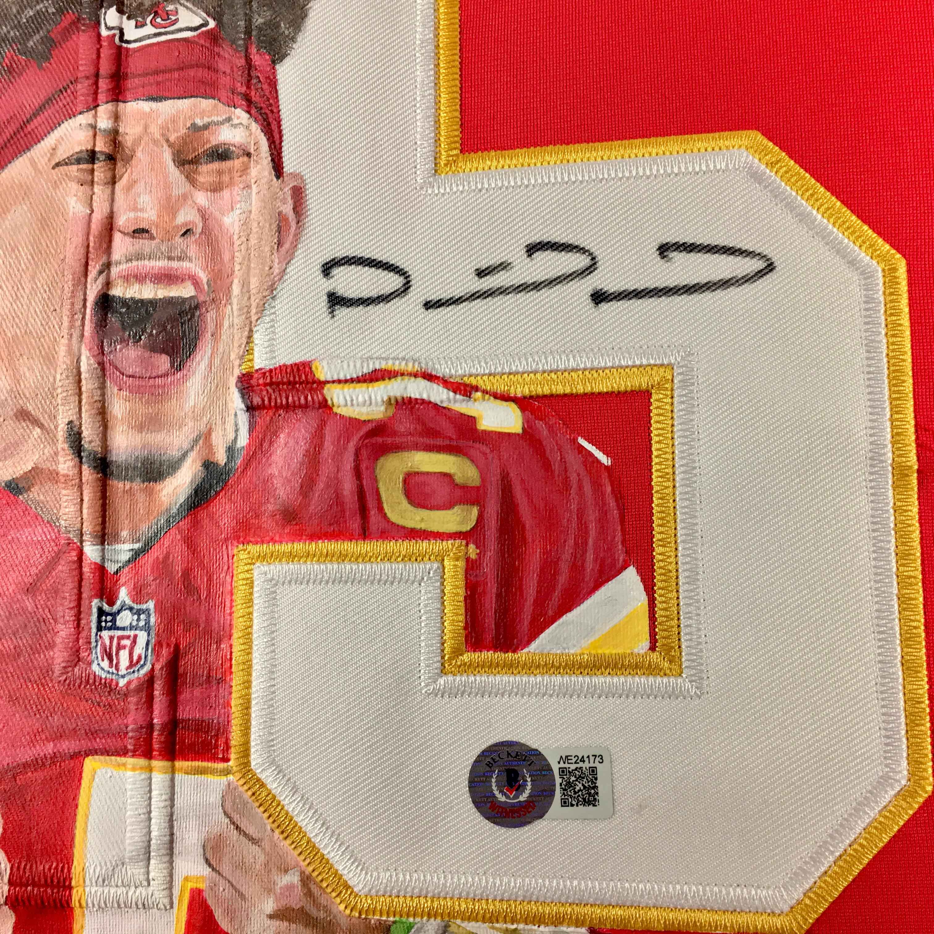 Patrick Mahomes Signed Jersey Framed