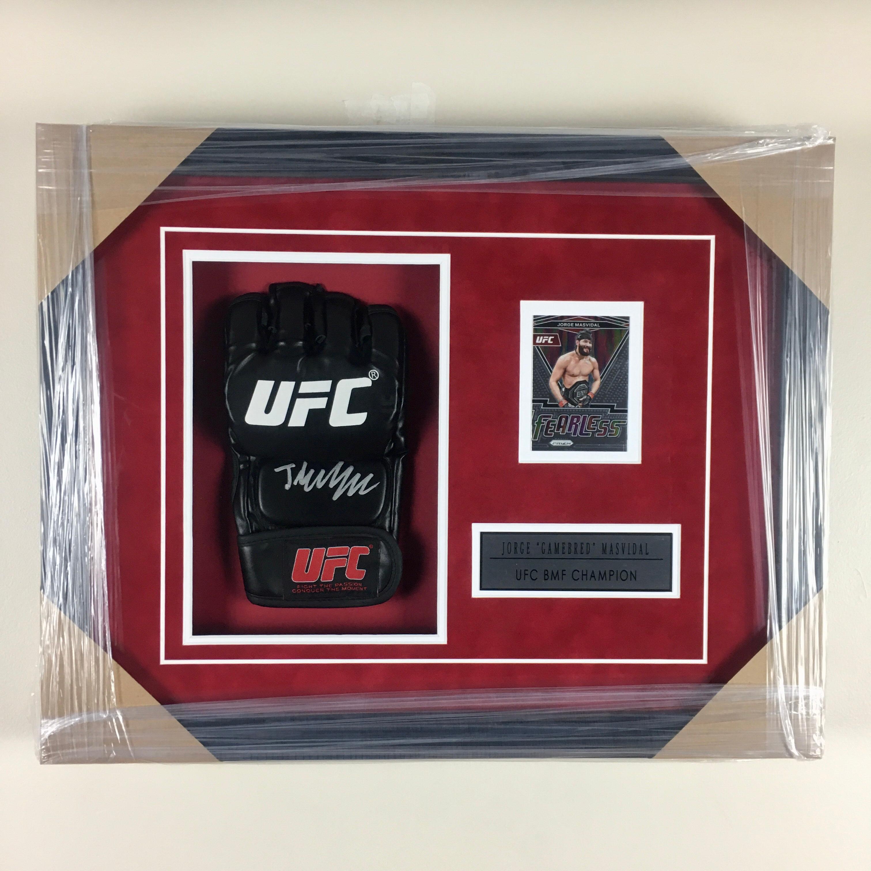 Jorge Masvidal Signed Glove Framed