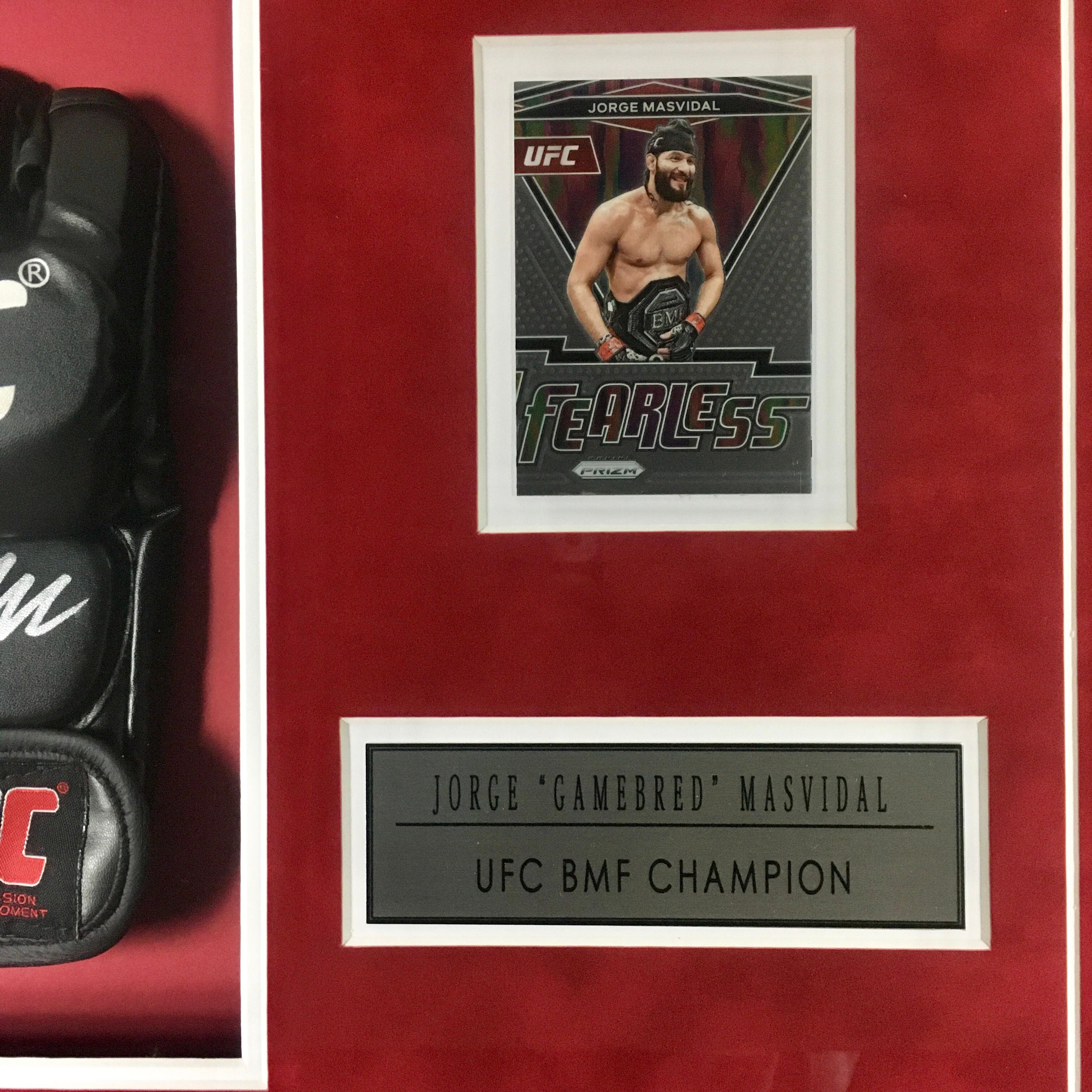 Jorge Masvidal Signed Glove Framed
