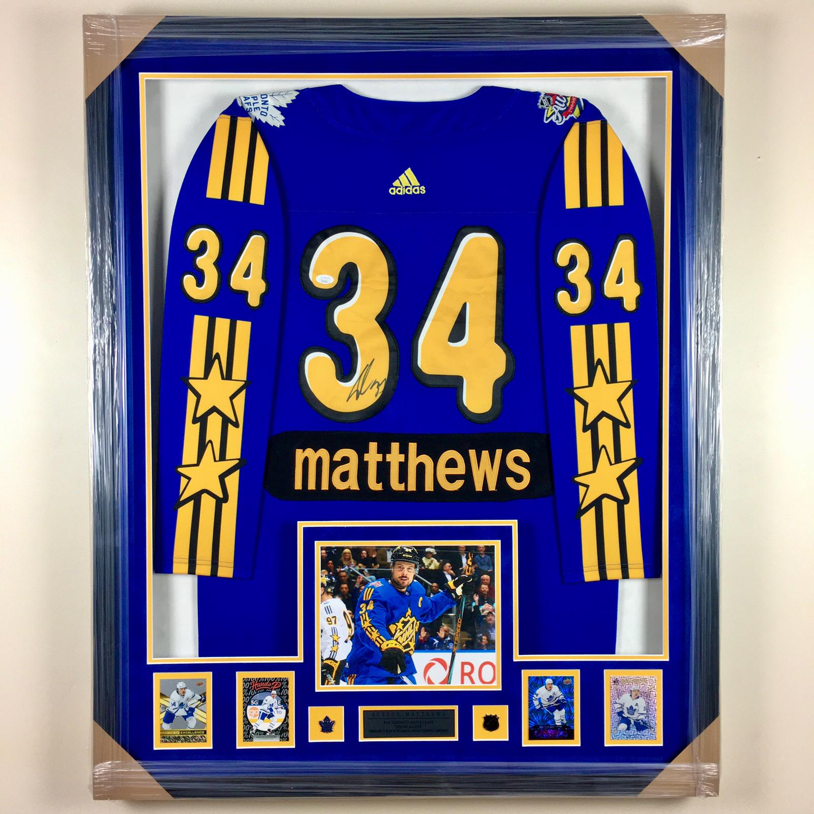 Auston Matthews Signed Jersey Framed