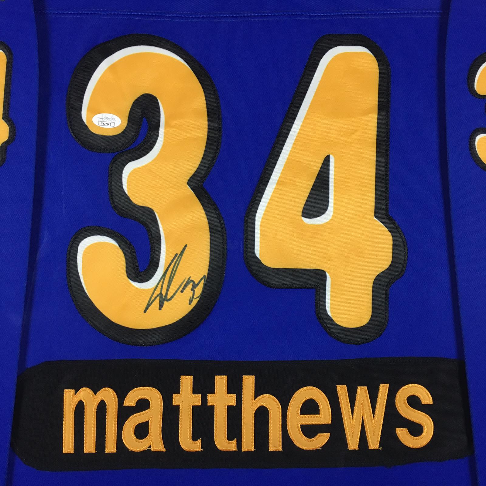 Auston Matthews Signed Jersey Framed