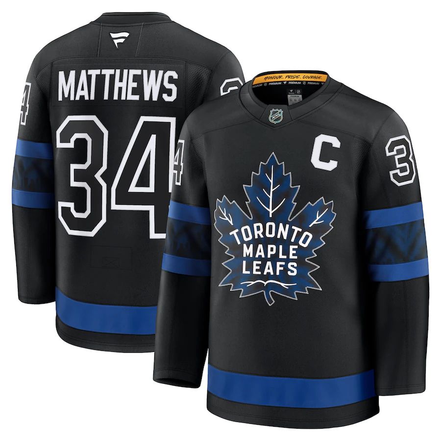 Black Toronto Maple Leafs Auston Matthews Jersey