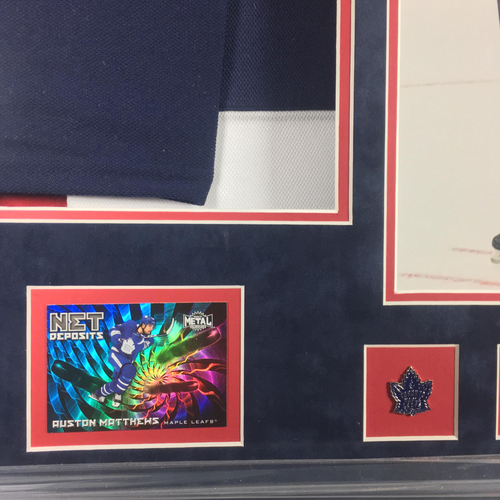 Auston Matthews Signed Jersey Framed