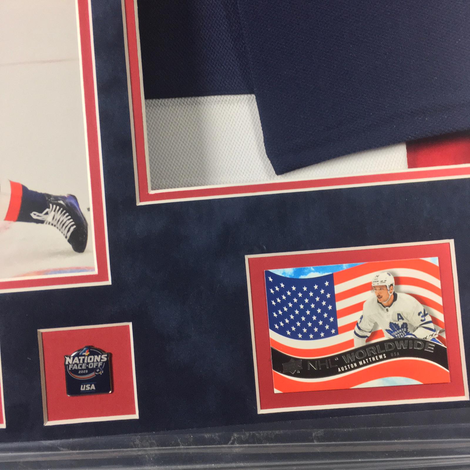 Auston Matthews Signed Jersey Framed