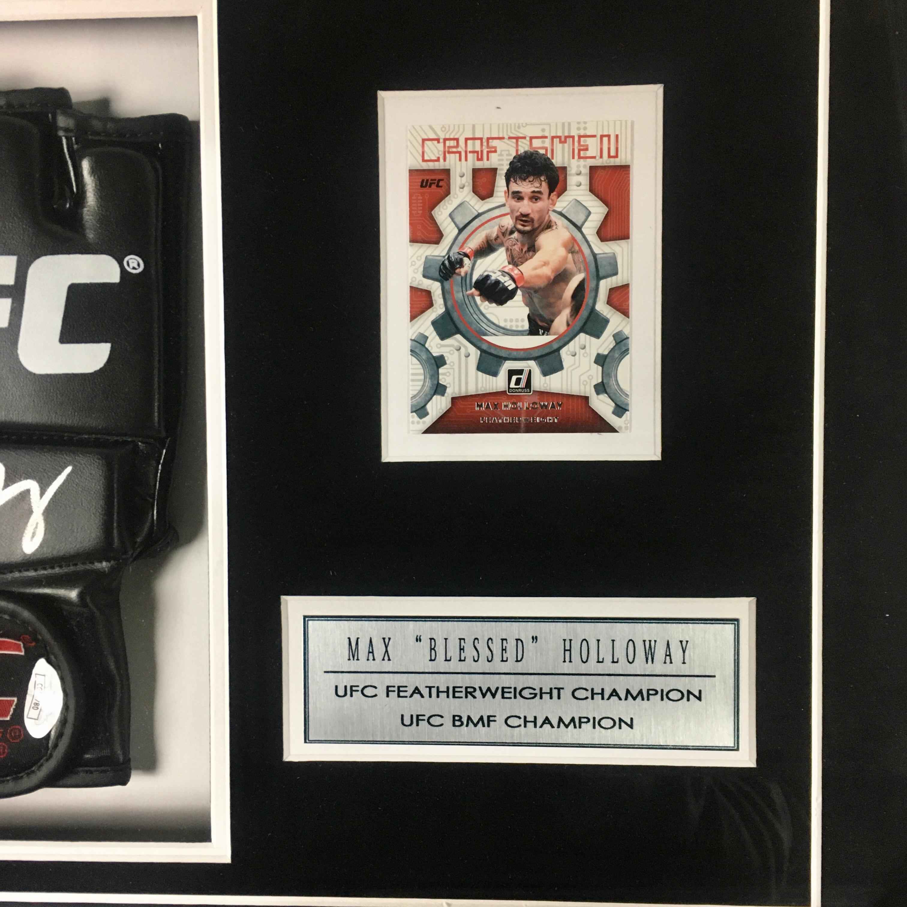 Max Holloway Signed Glove Framed