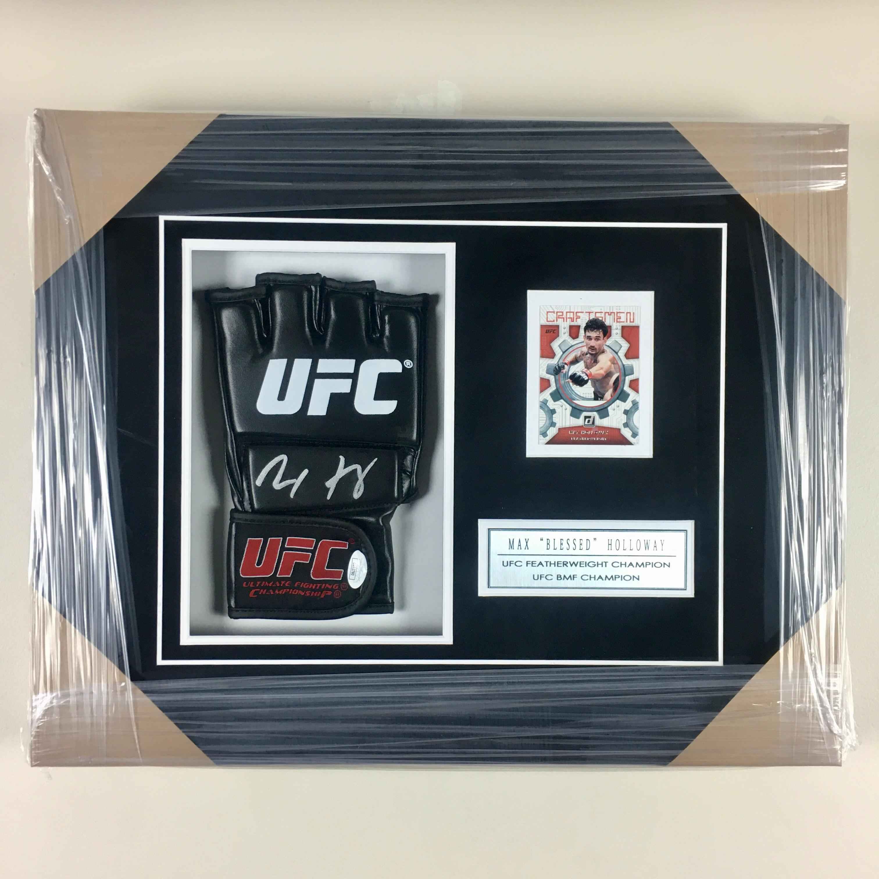 Max Holloway Signed Glove Framed