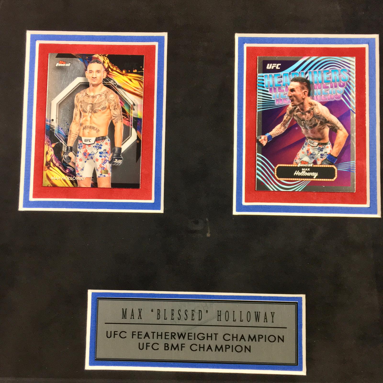 Max Holloway Signed Trunks Framed