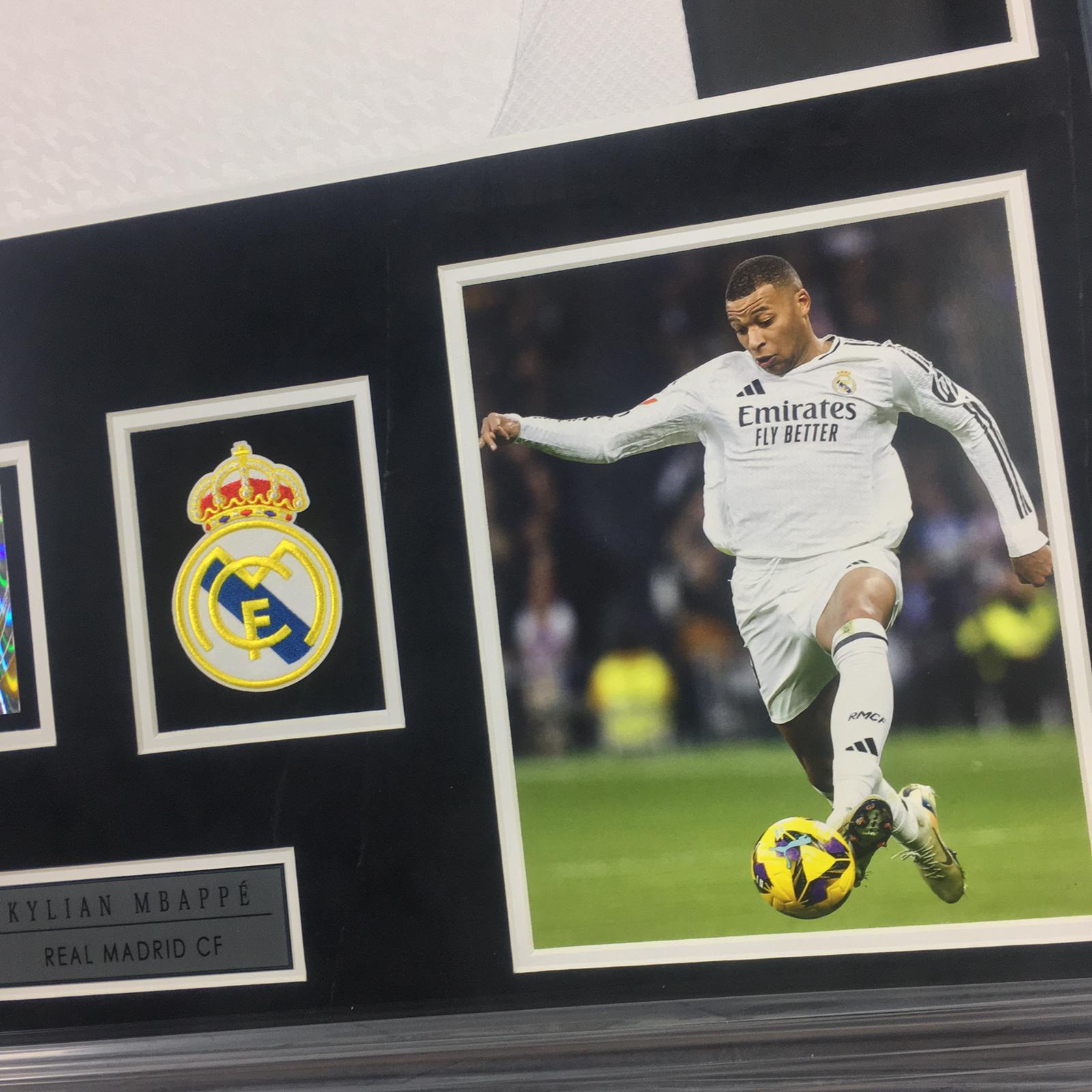 Kylian Mbappe Signed Jersey Framed