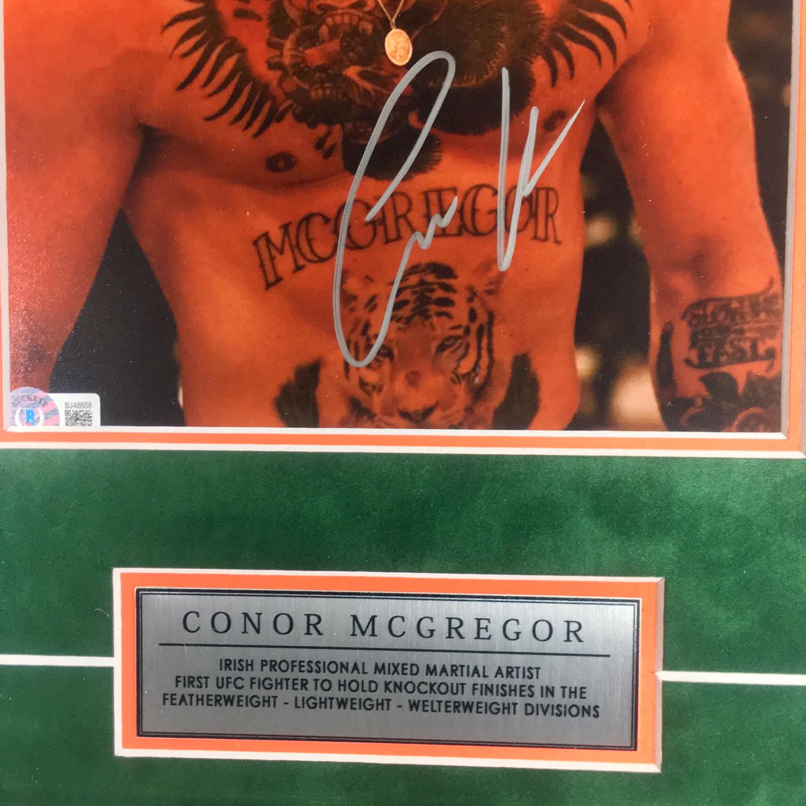Conor McGregor Signed Photo Framed