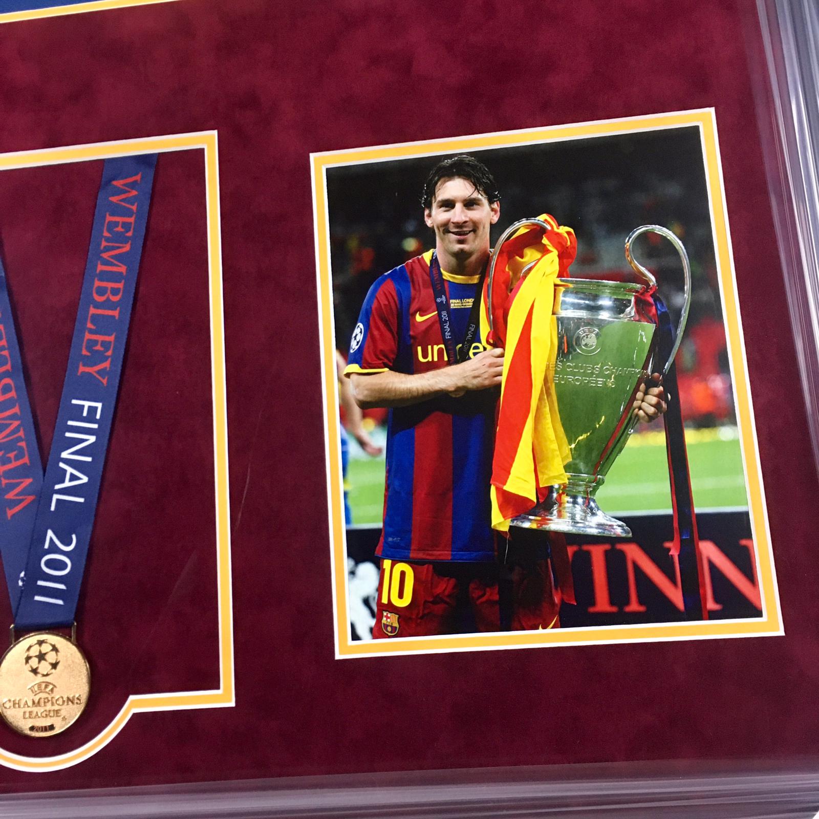 Lionel Messi Signed Jersey Framed