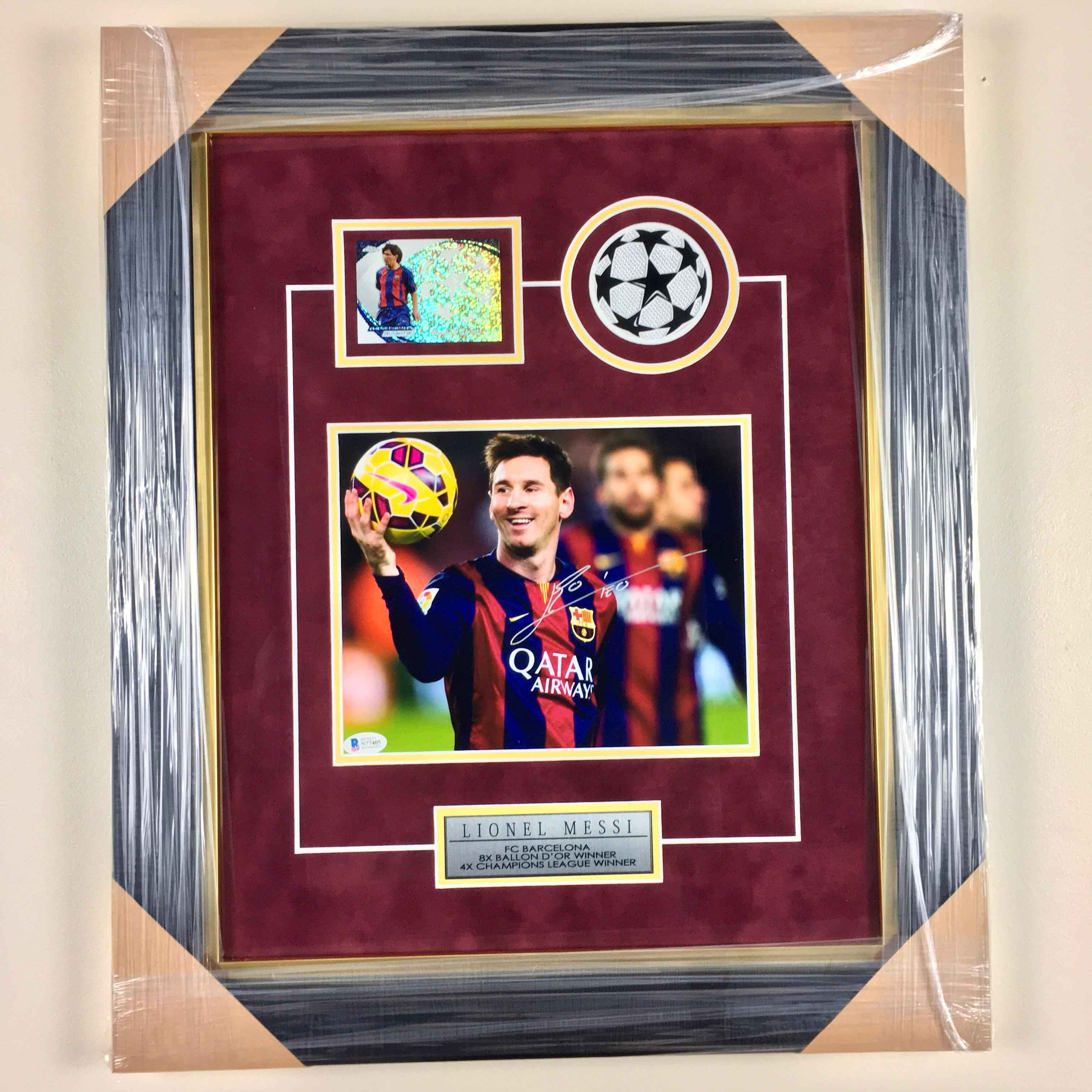 Lionel Messi Signed Photo Framed