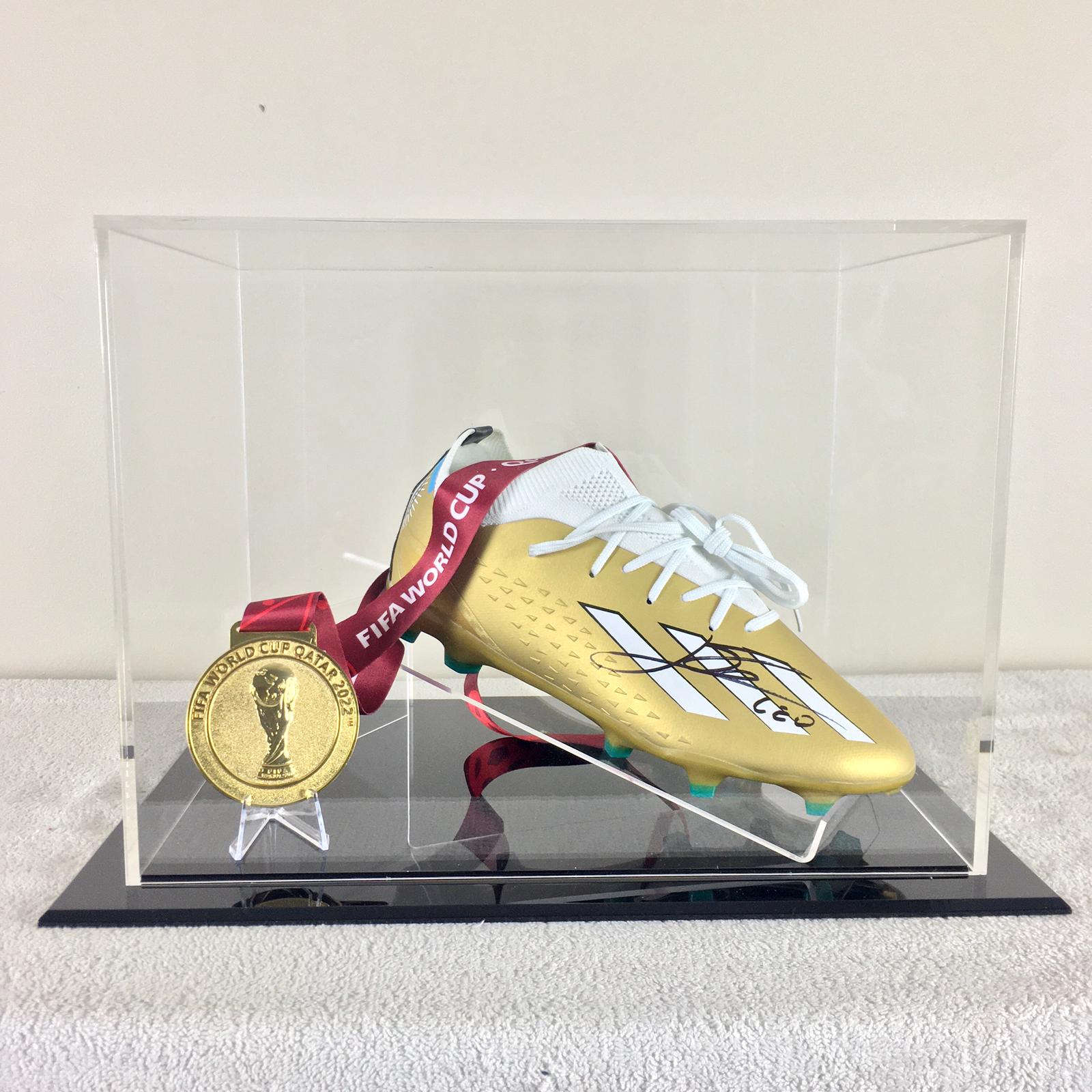 Lionel Messi Signed Cleat Display