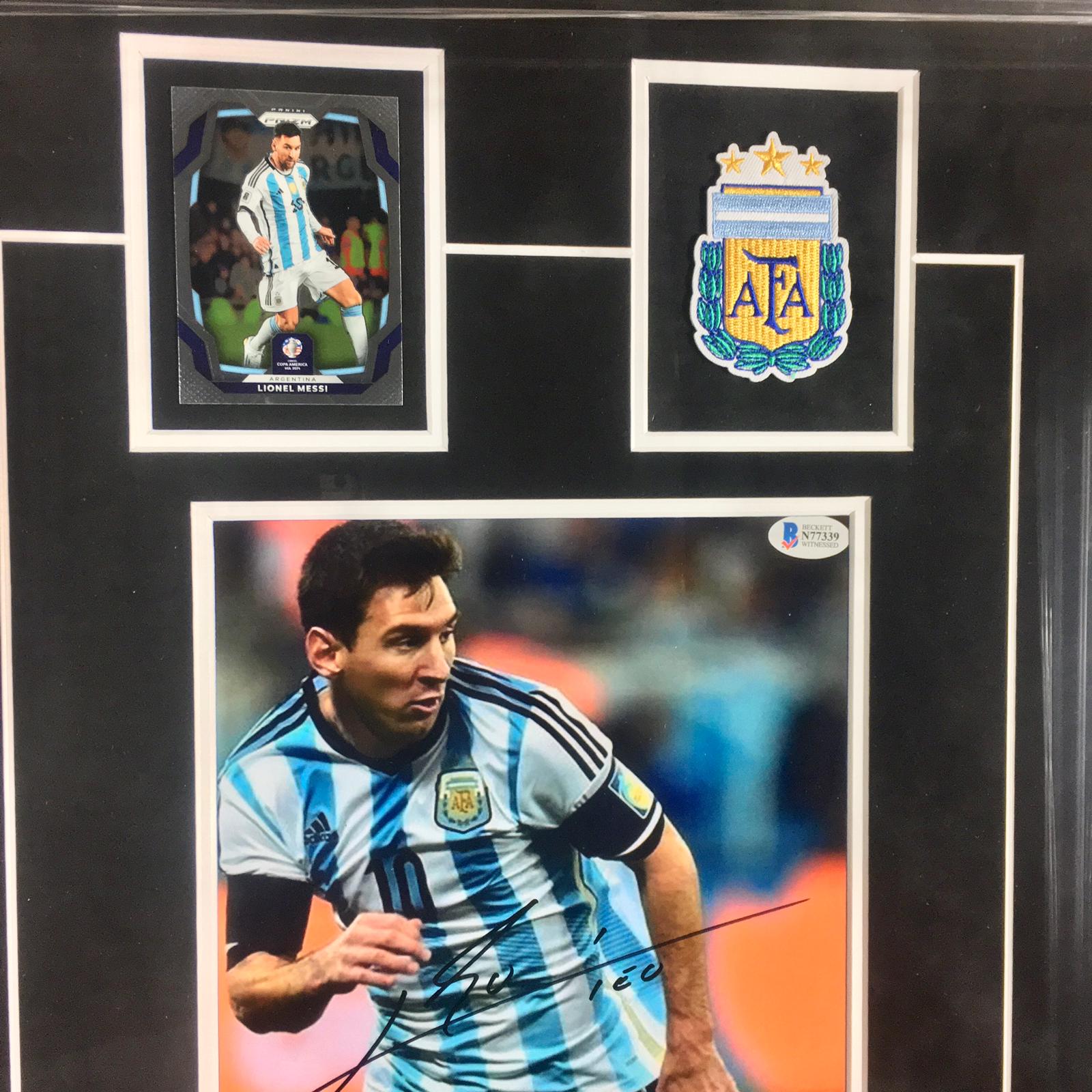 Lionel Messi Signed Photo Framed