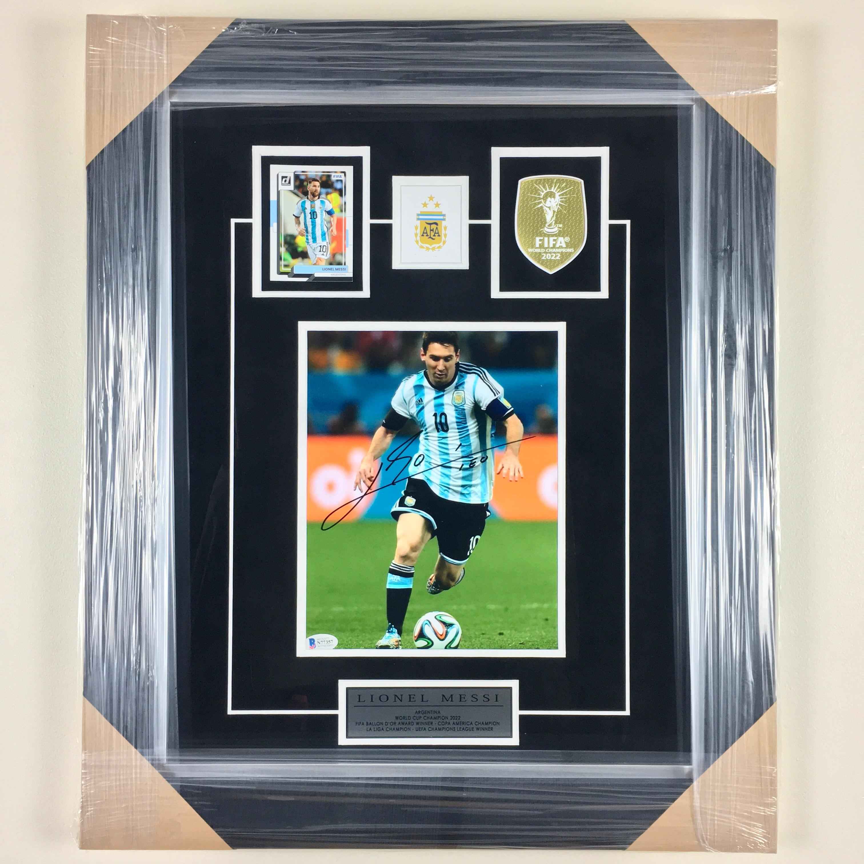 Lionel Messi Signed Photo Framed