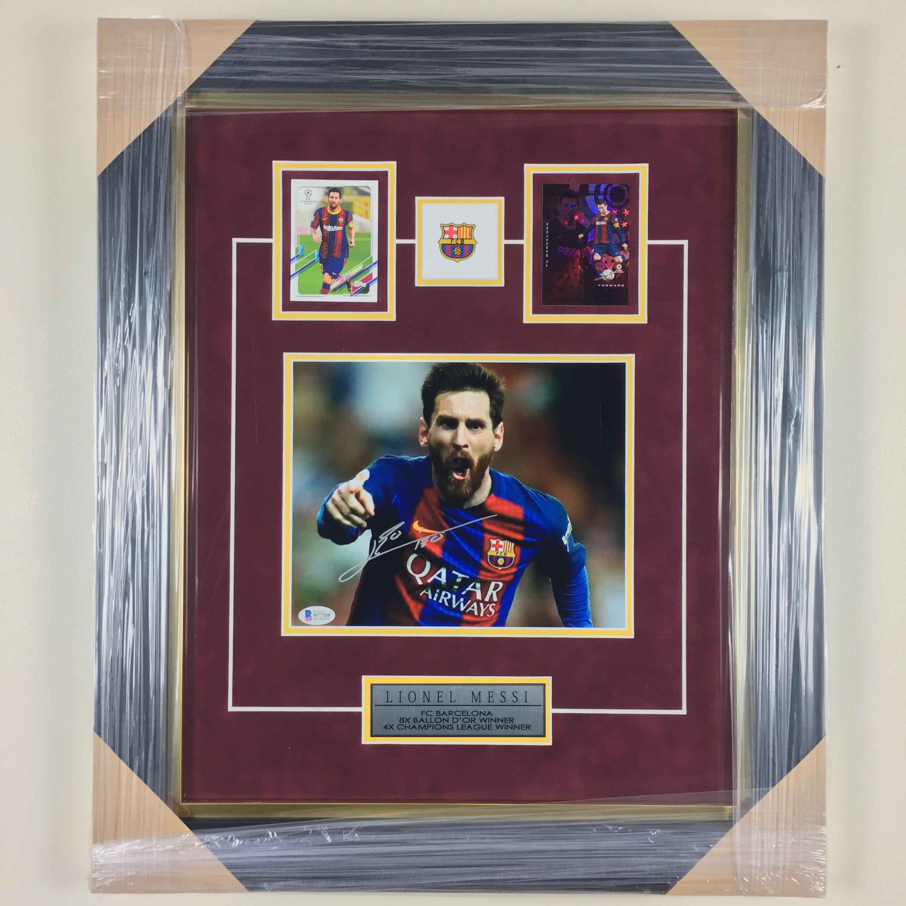 Lionel Messi Signed Photo Framed