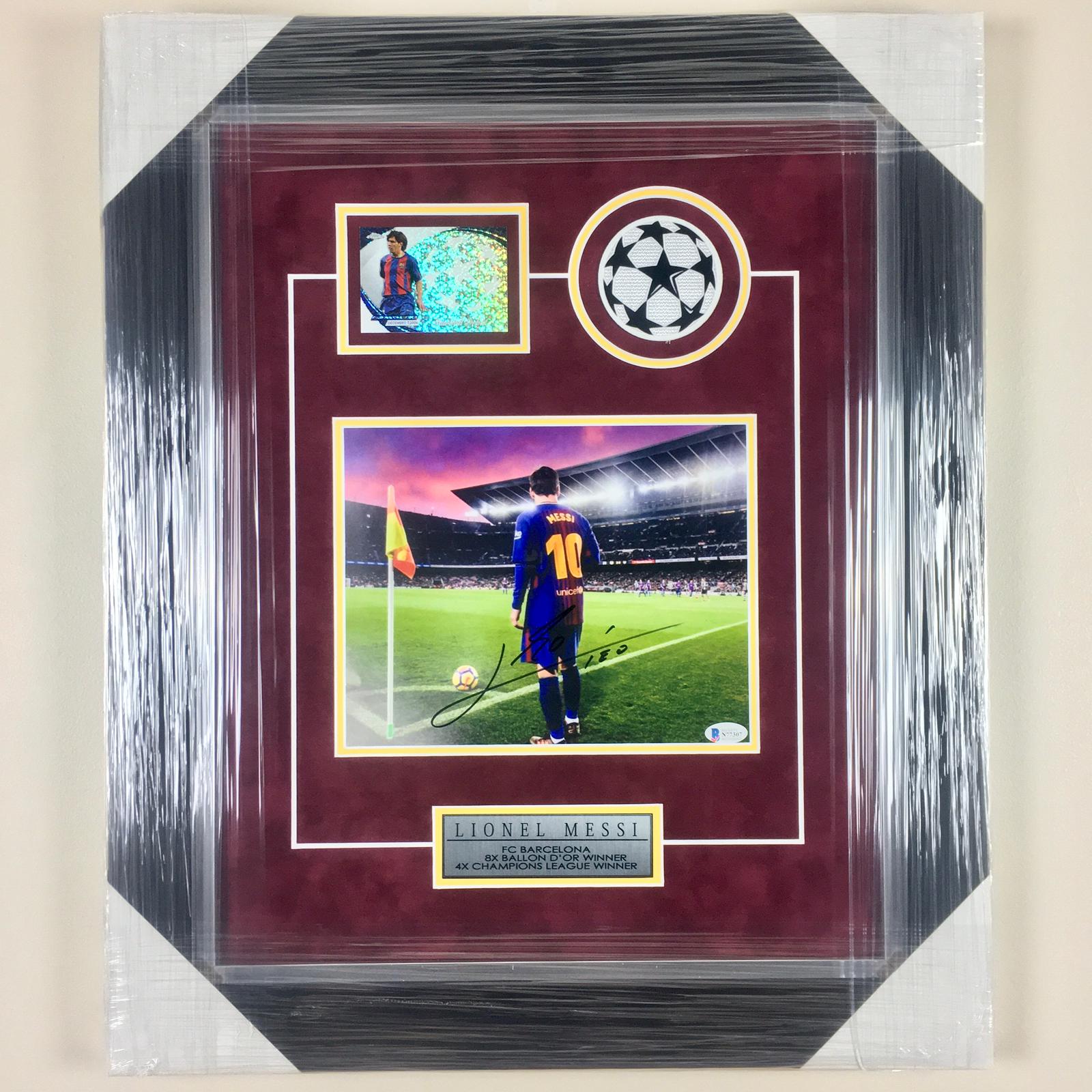 Lionel Messi Signed Photo Framed