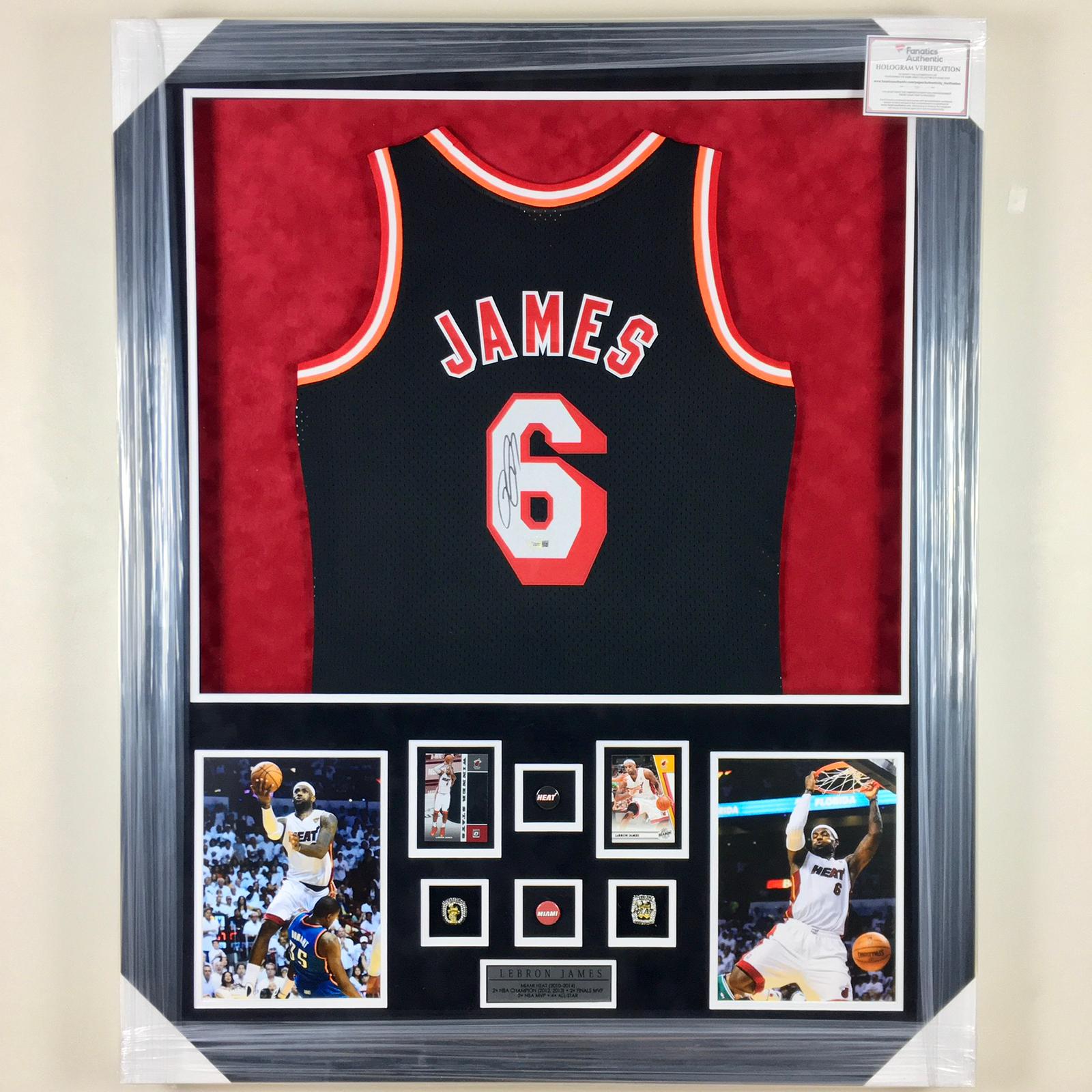 LeBron James Signed Jersey Framed
