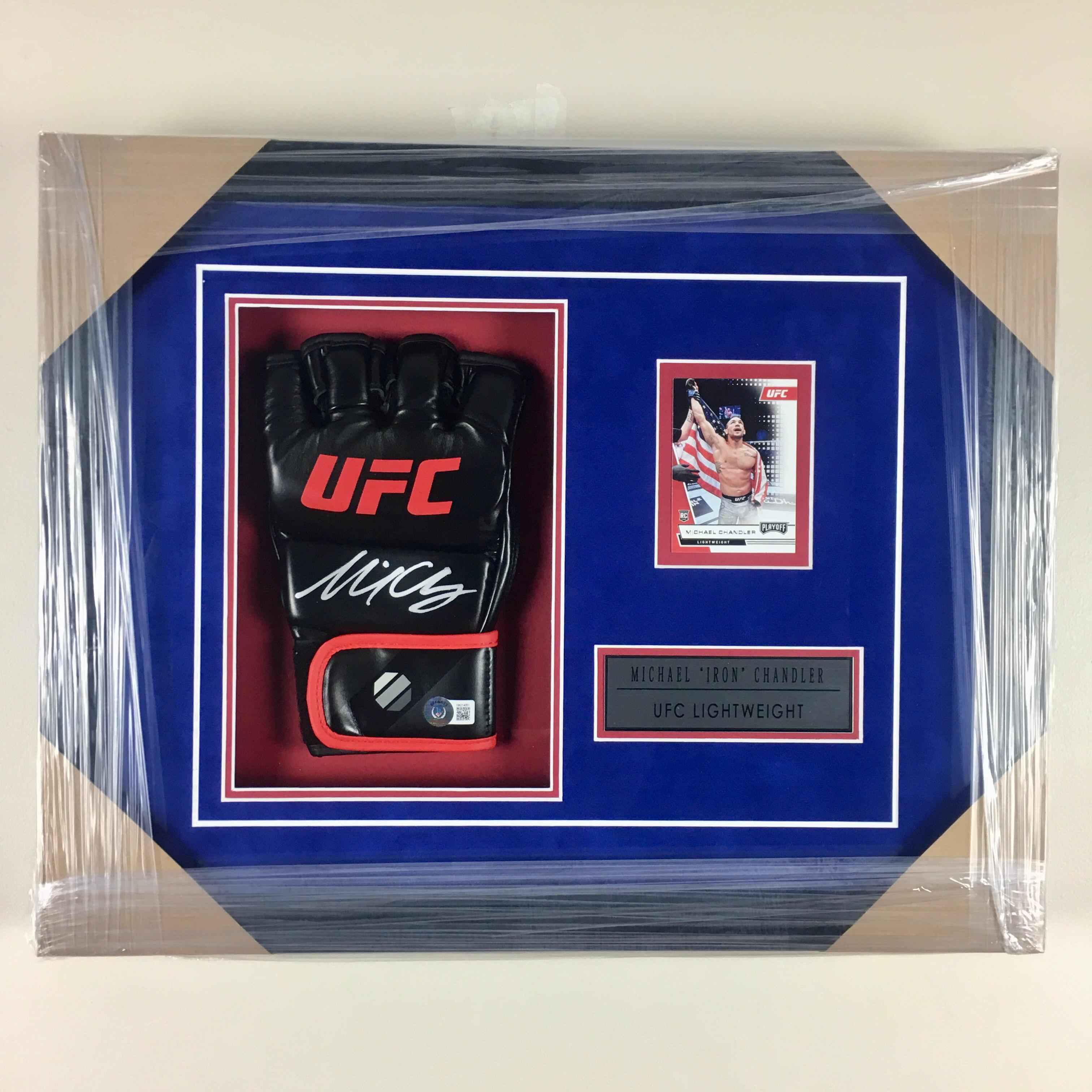 Michael Chandler Signed Glove Framed