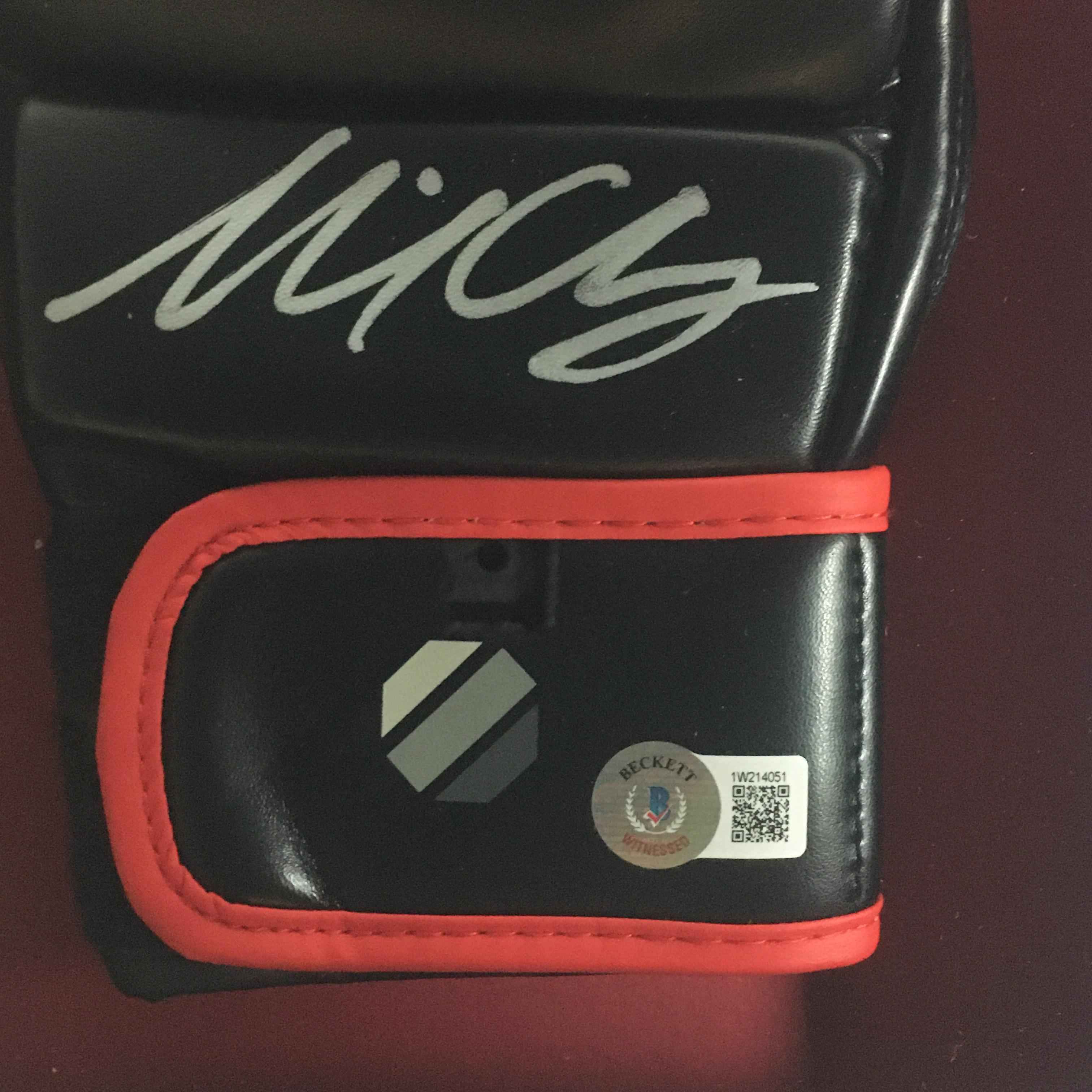 Michael Chandler Signed Glove Framed