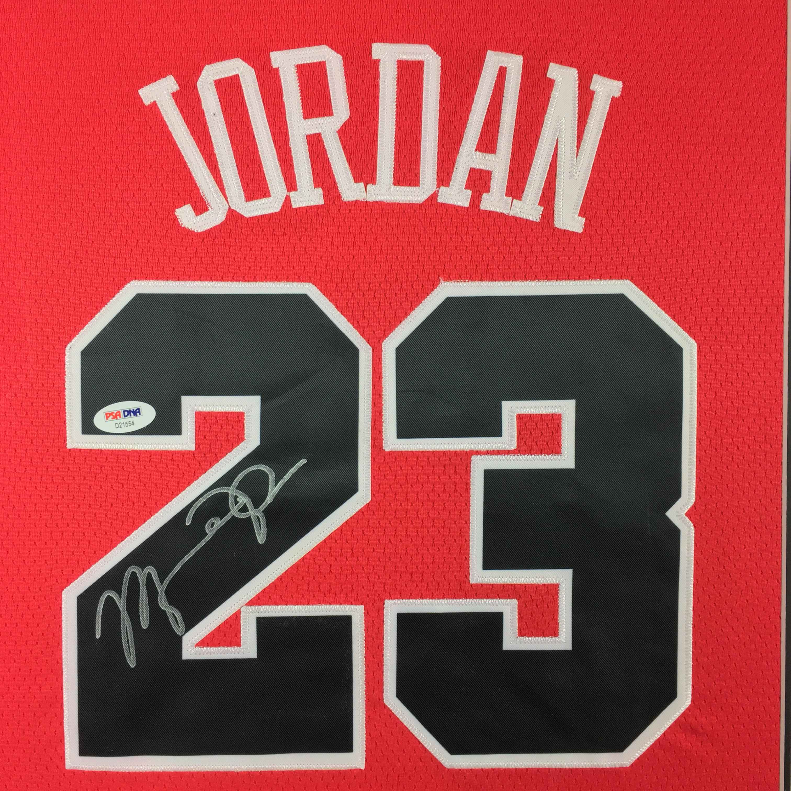 Michael Jordan Signed Jersey Framed
