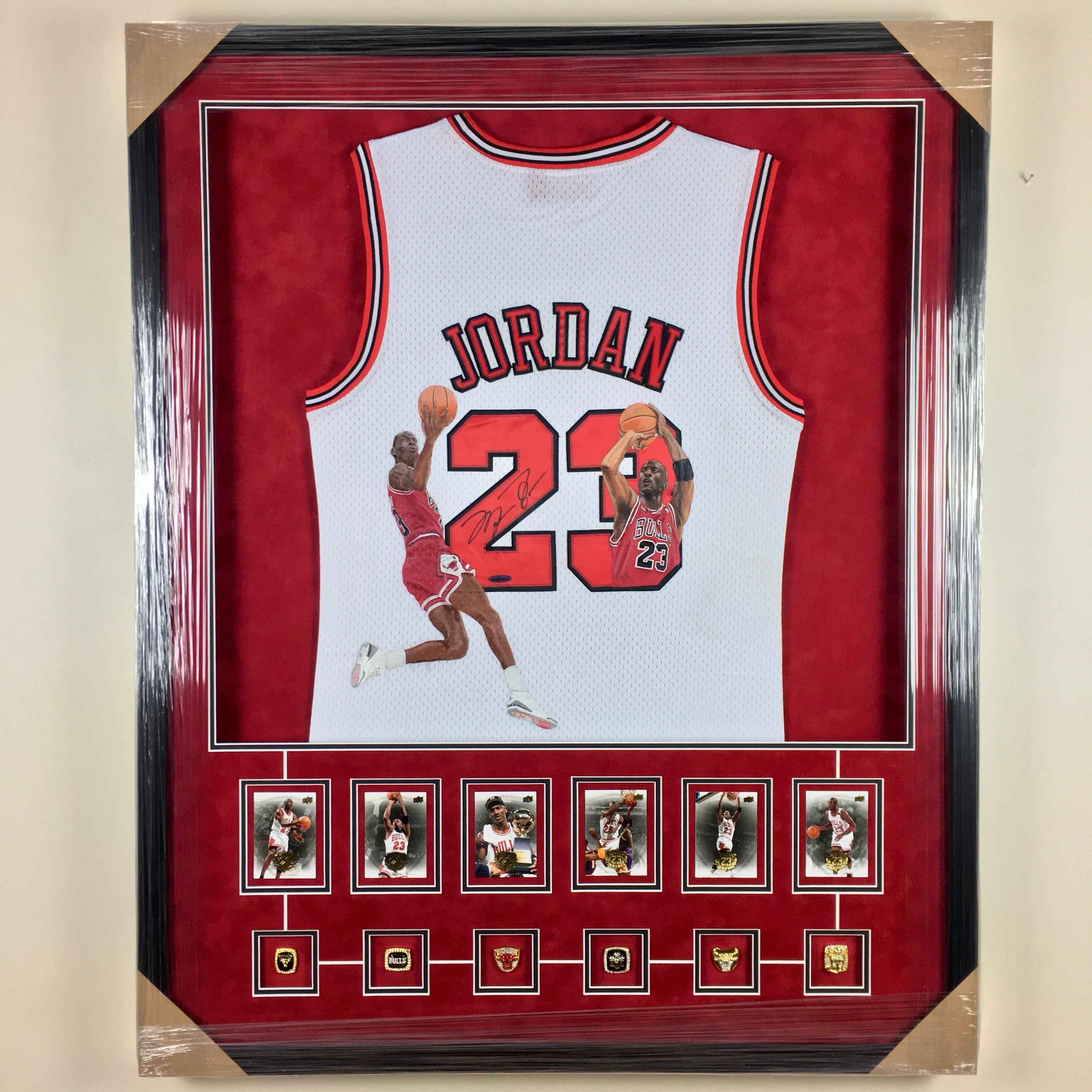 Michael Jordan Signed Jersey Framed