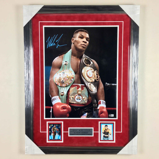Mike Tyson Signed Photo Framed 16x20