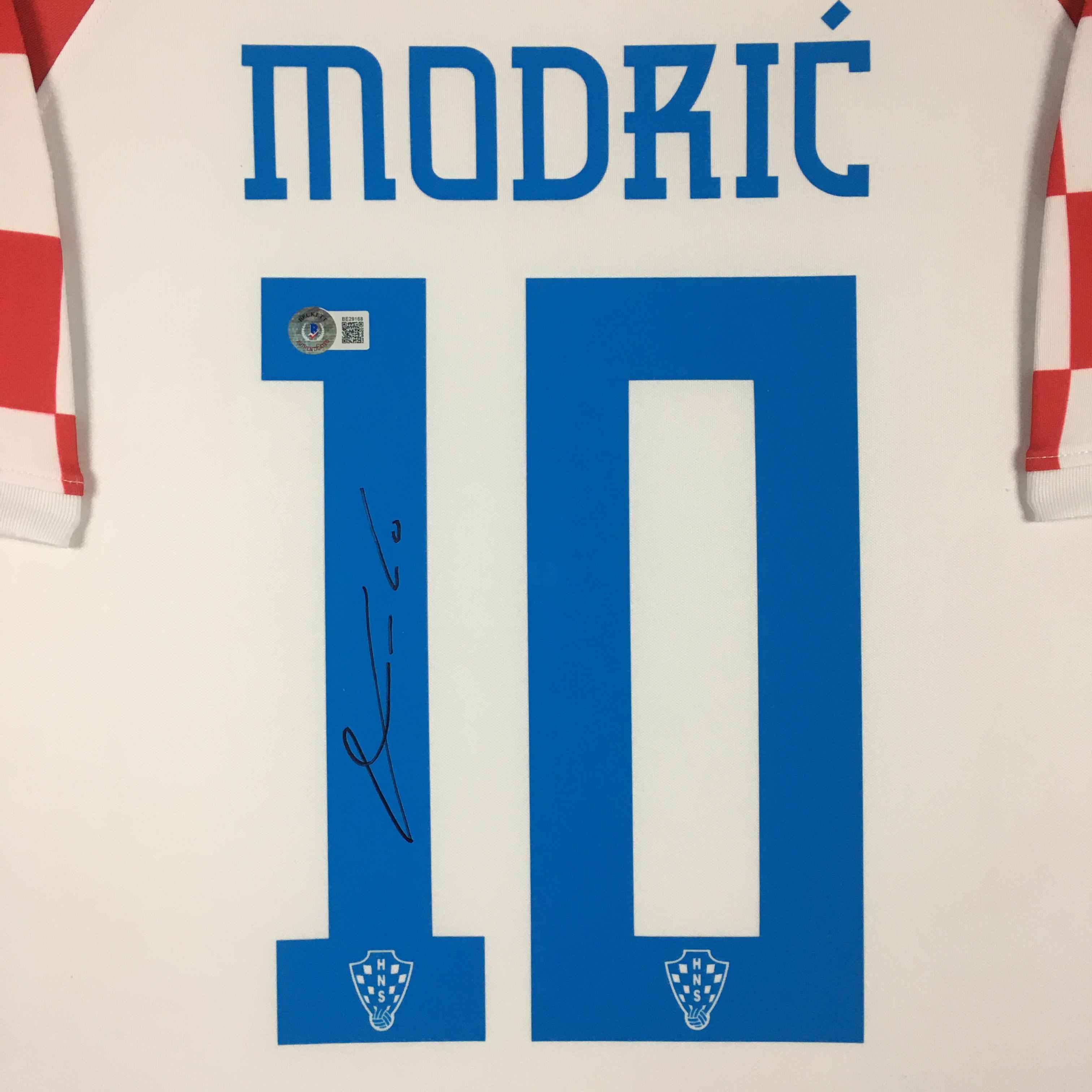 Luka Modrić Signed Jersey Framed