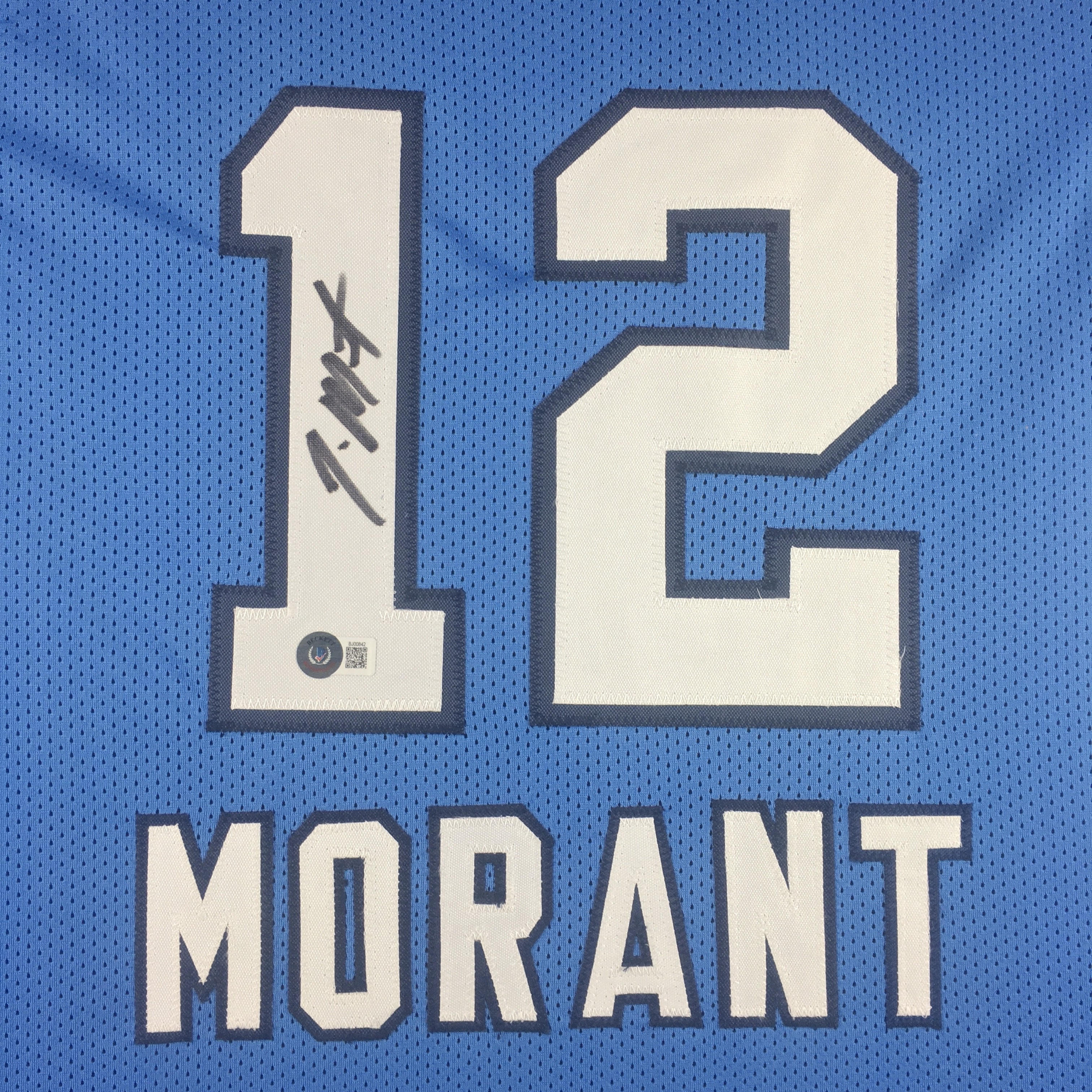 Ja Morant Signed Jersey Framed