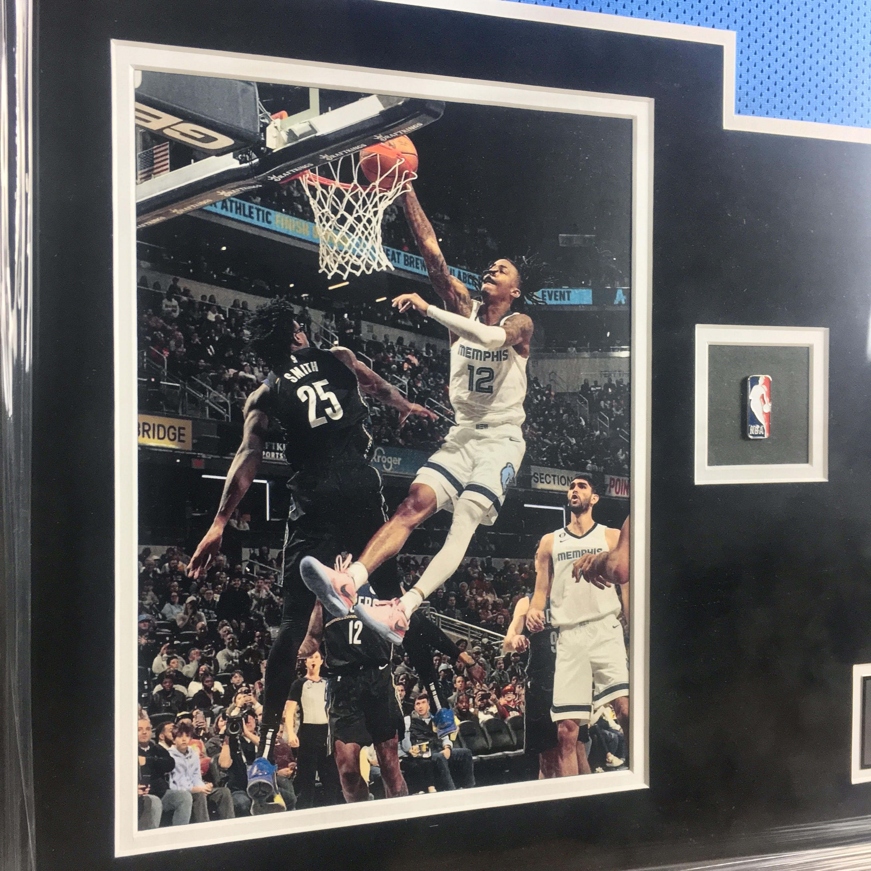 Ja Morant Signed Jersey Framed