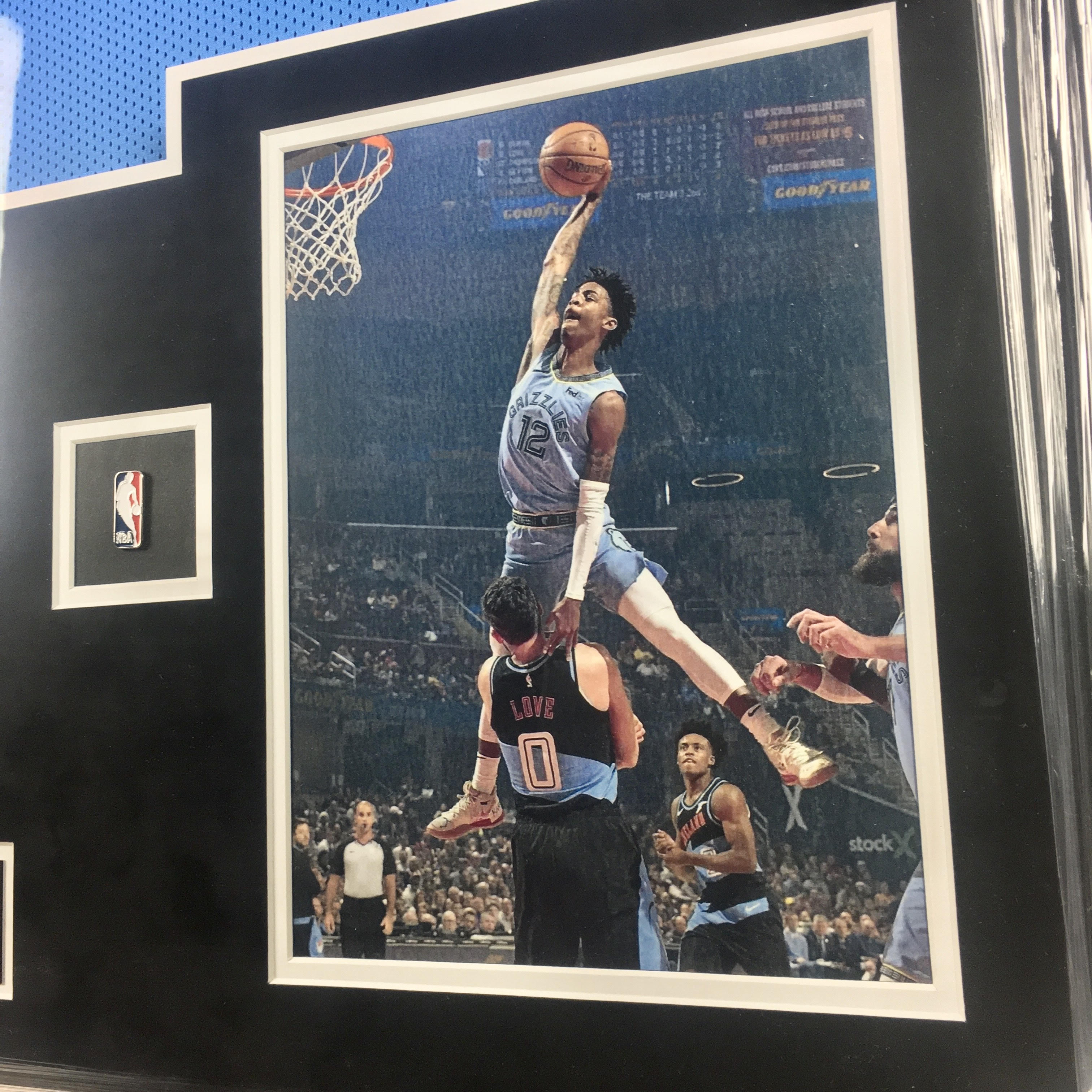 Ja Morant Signed Jersey Framed