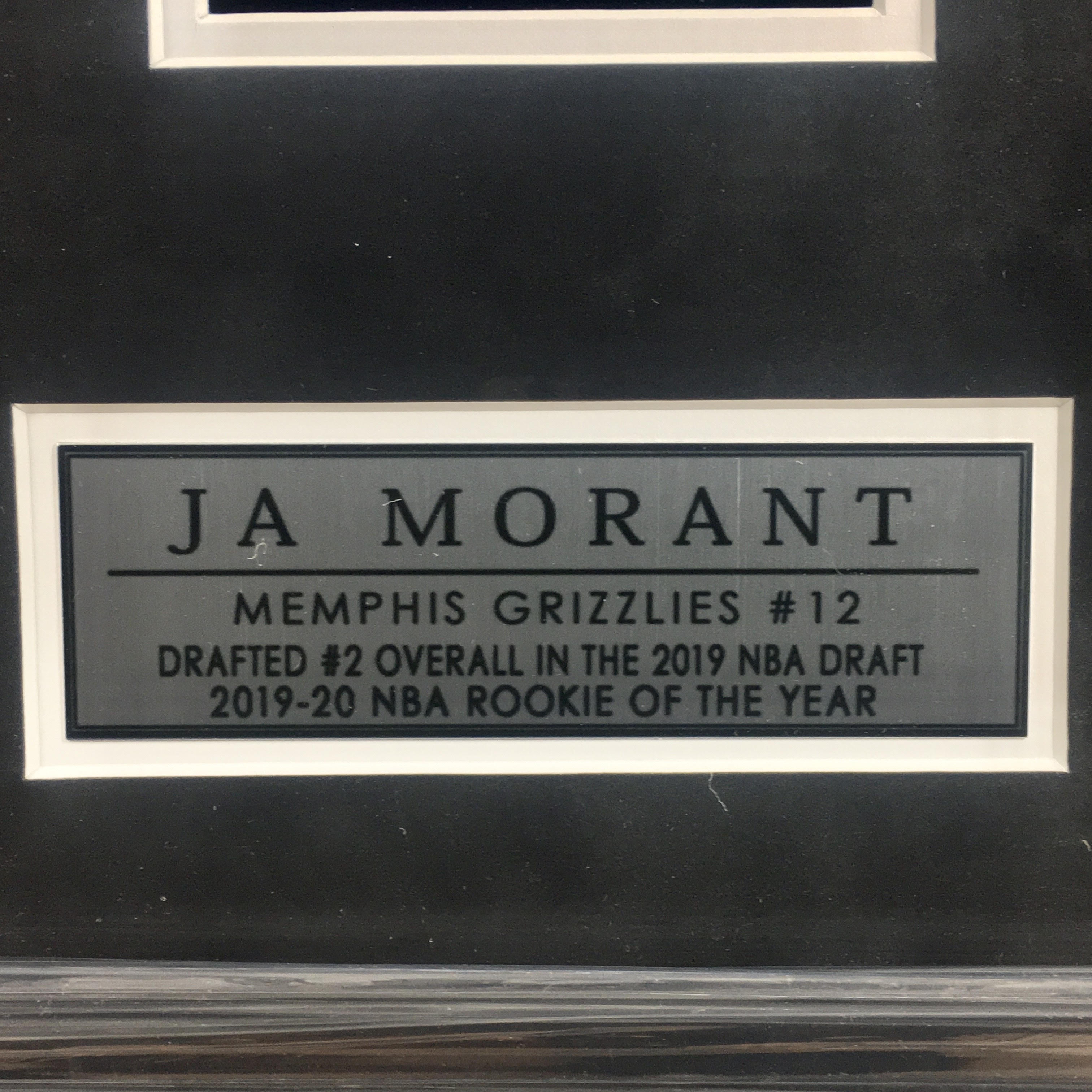 Ja Morant Signed Jersey Framed