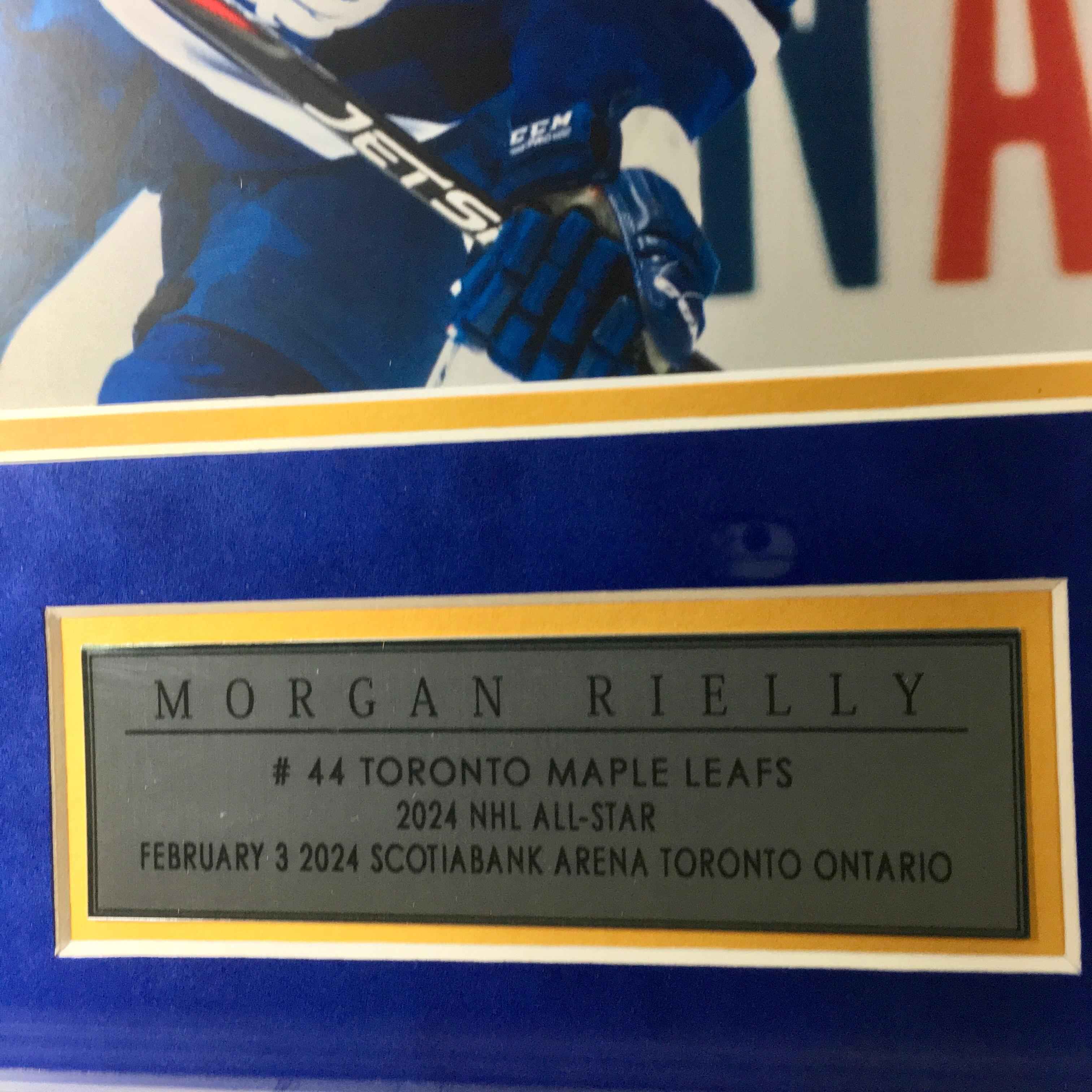 Morgan Rielly Signed Jersey Framed