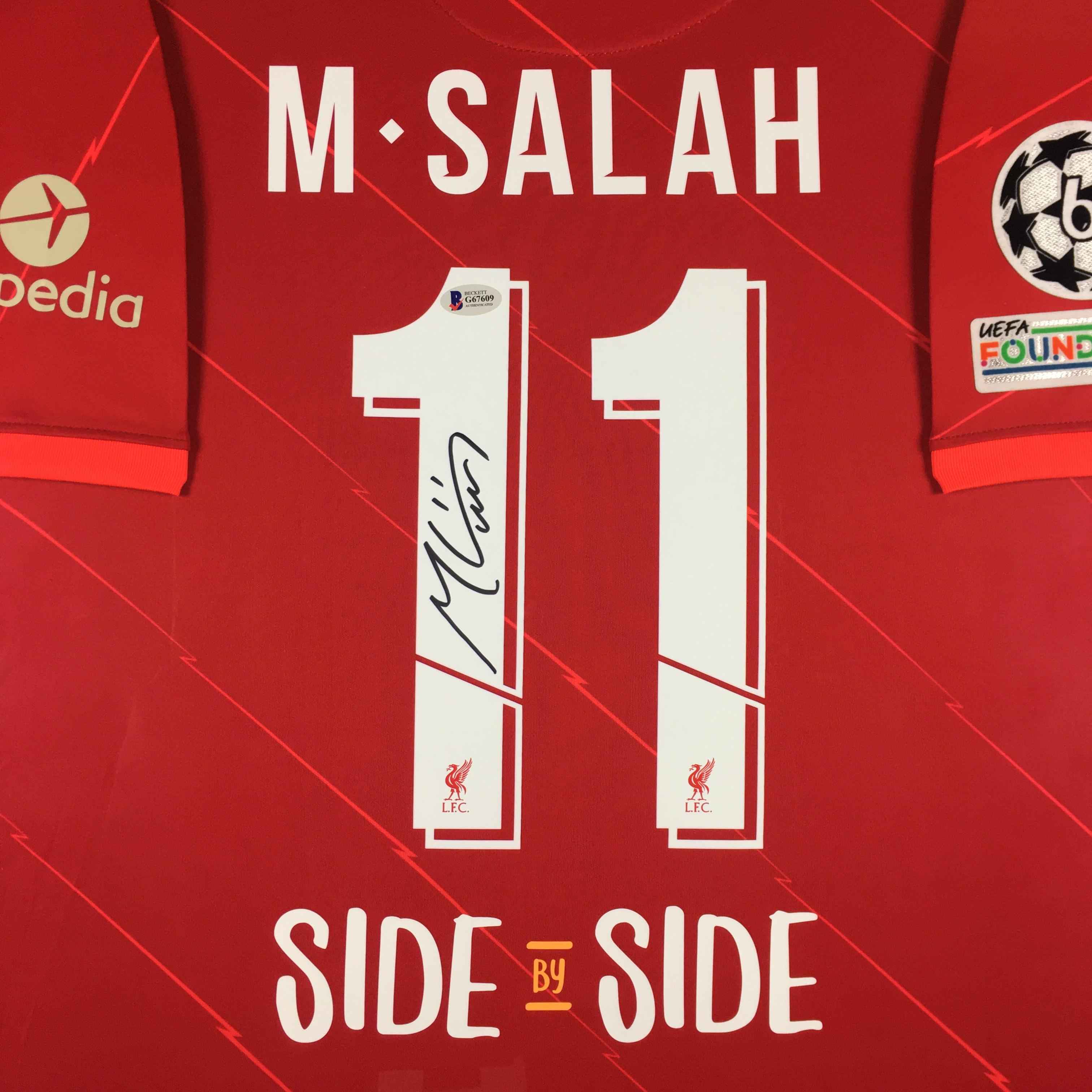 Mo Salah Signed Jersey Framed