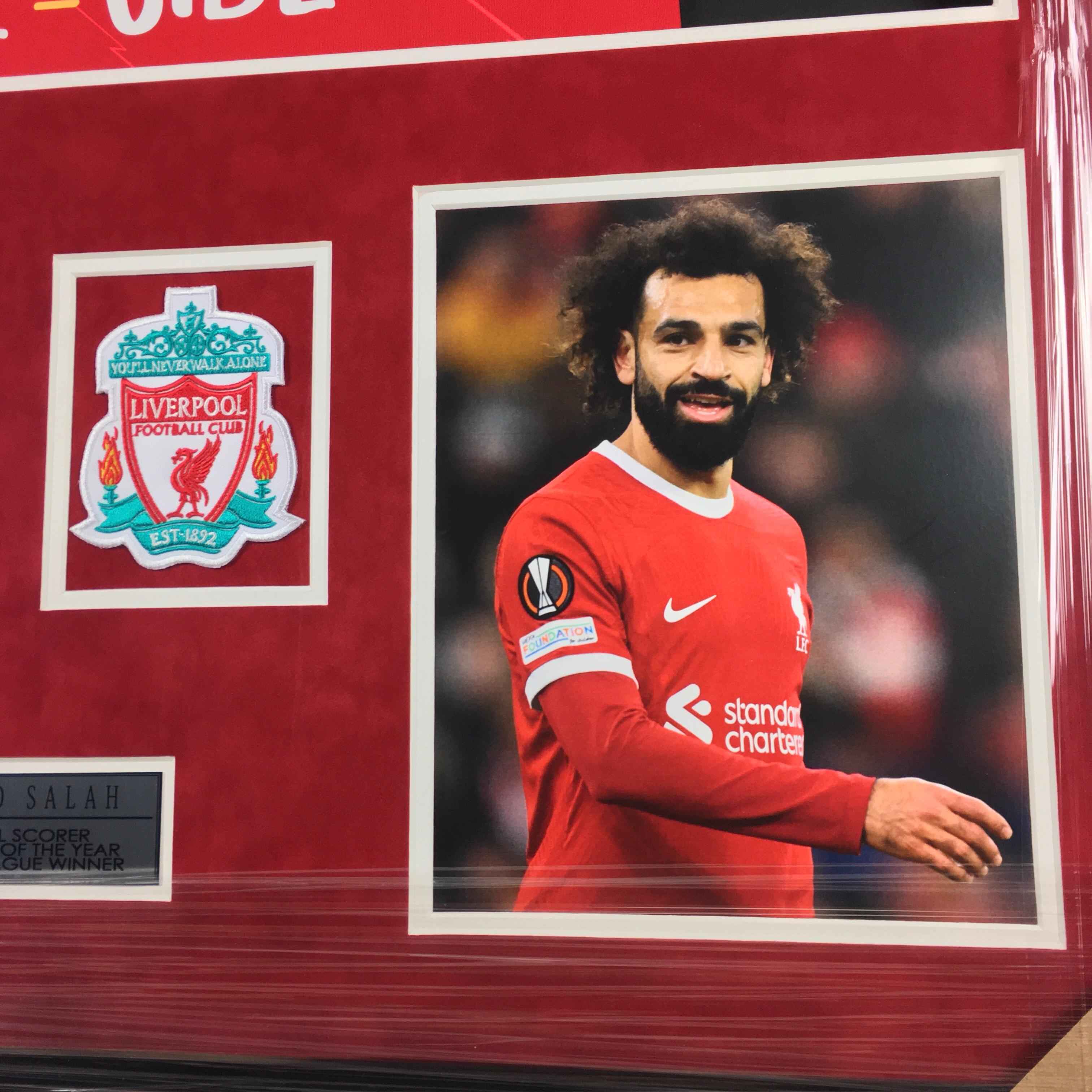 Mo Salah Signed Jersey Framed