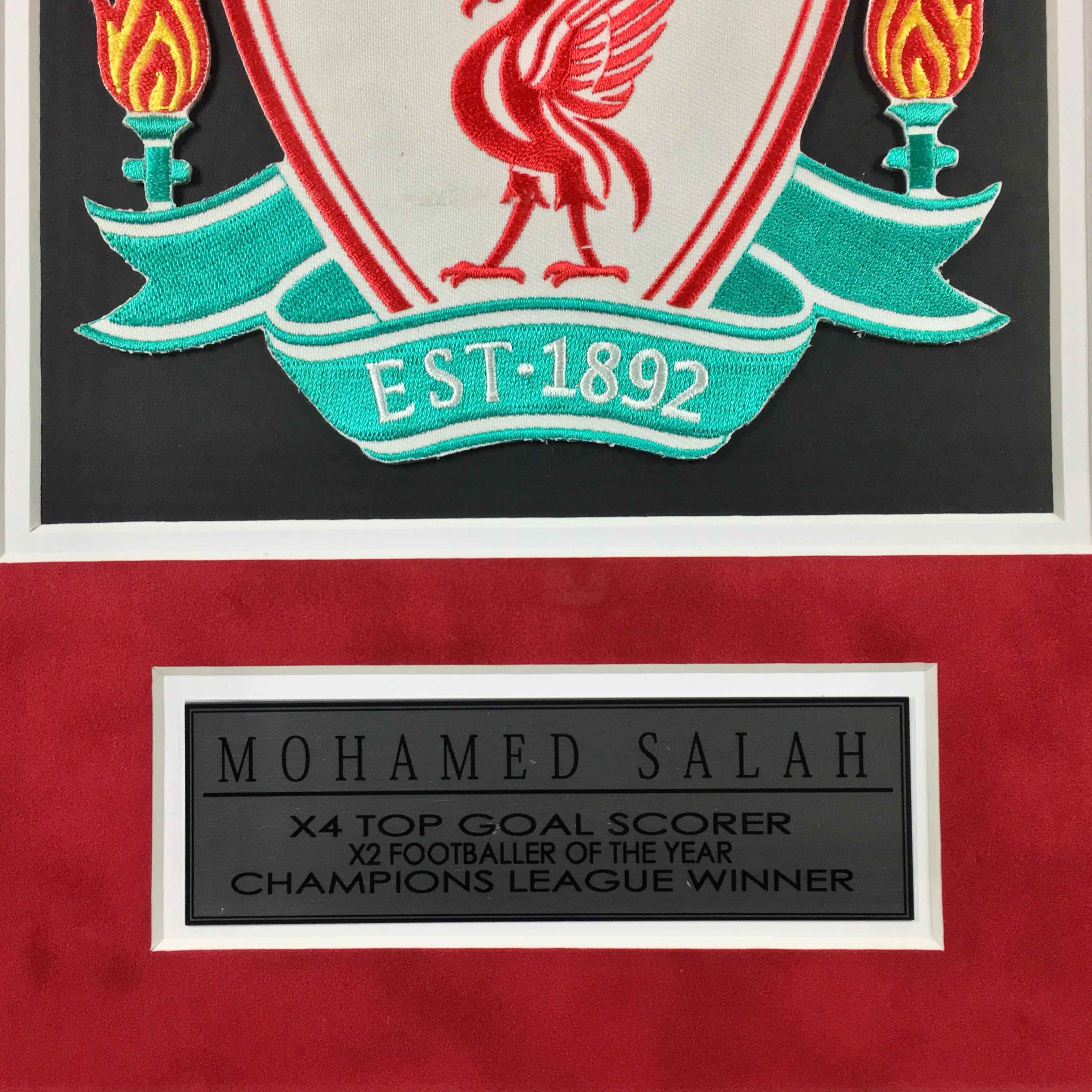 Mo Salah Signed Jersey Framed