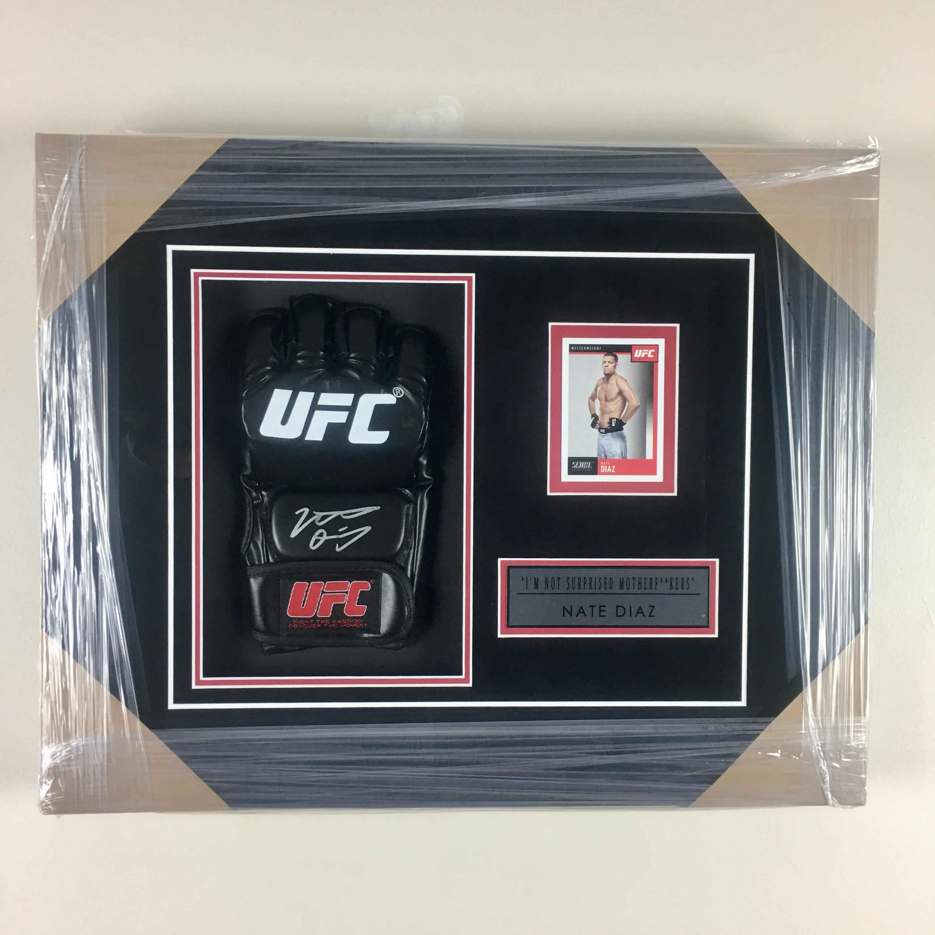 Nate Diaz Signed Glove Framed