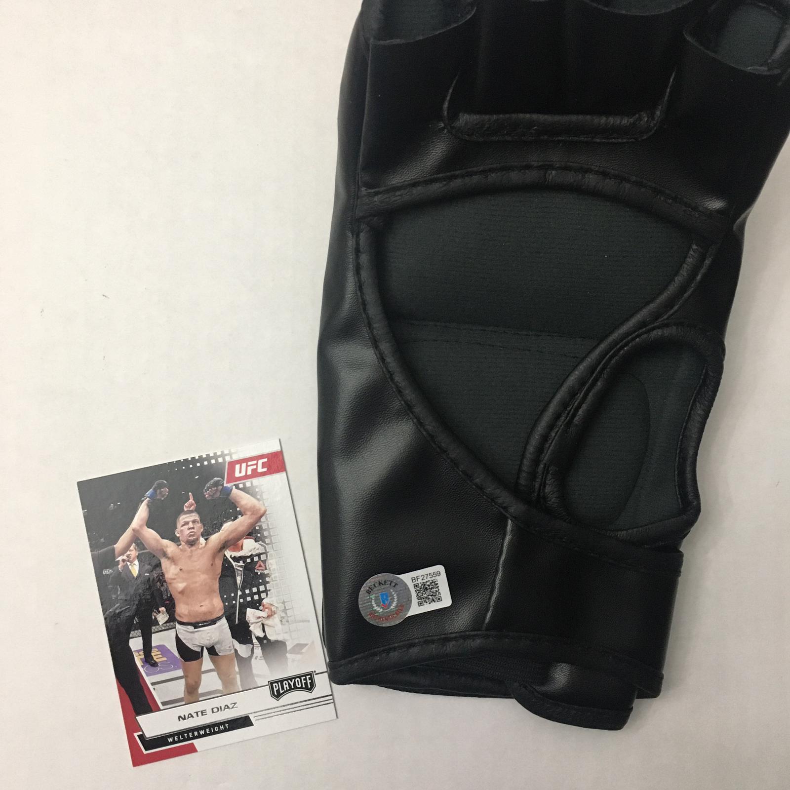 Nate Diaz Signed Glove Framed