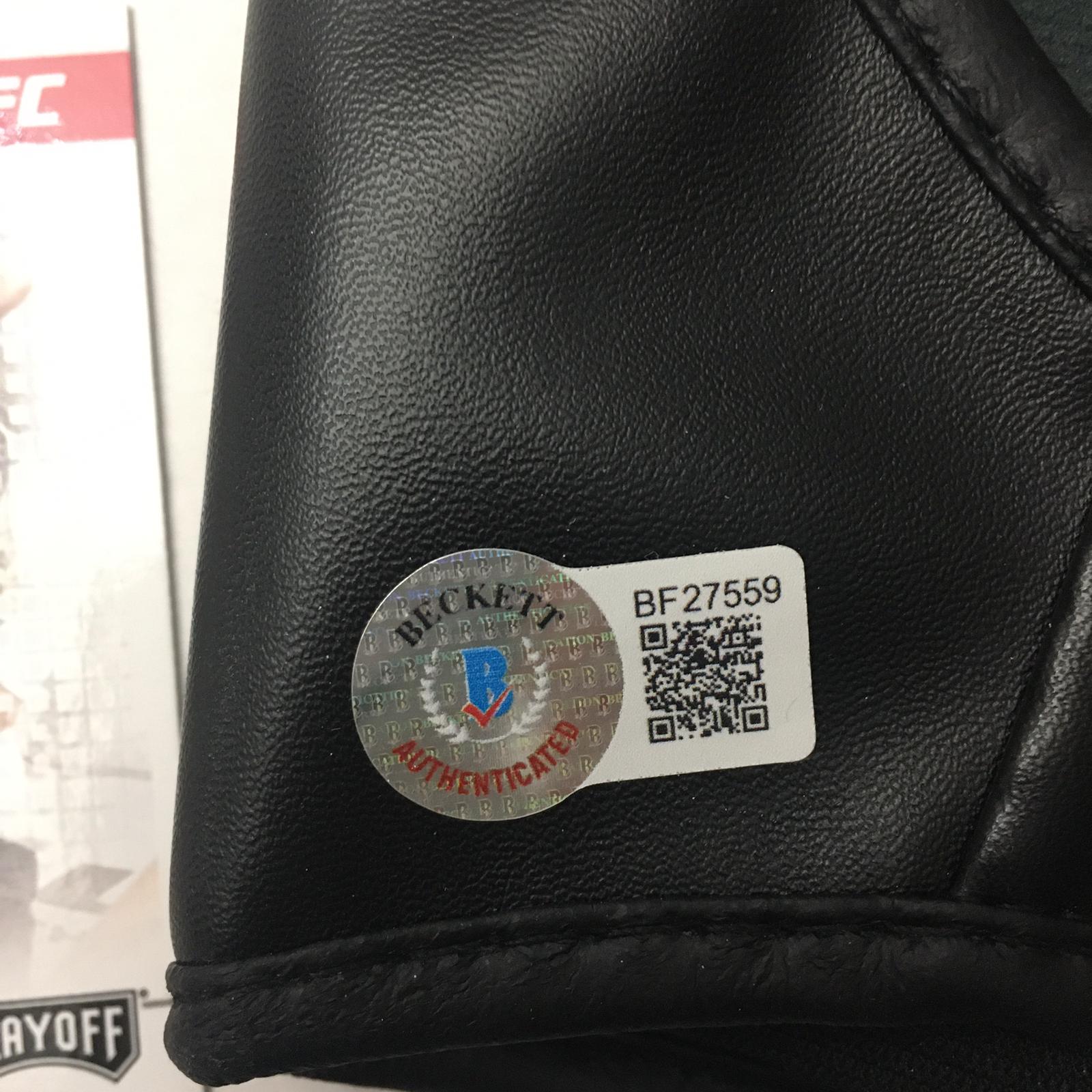 Nate Diaz Signed Glove Framed