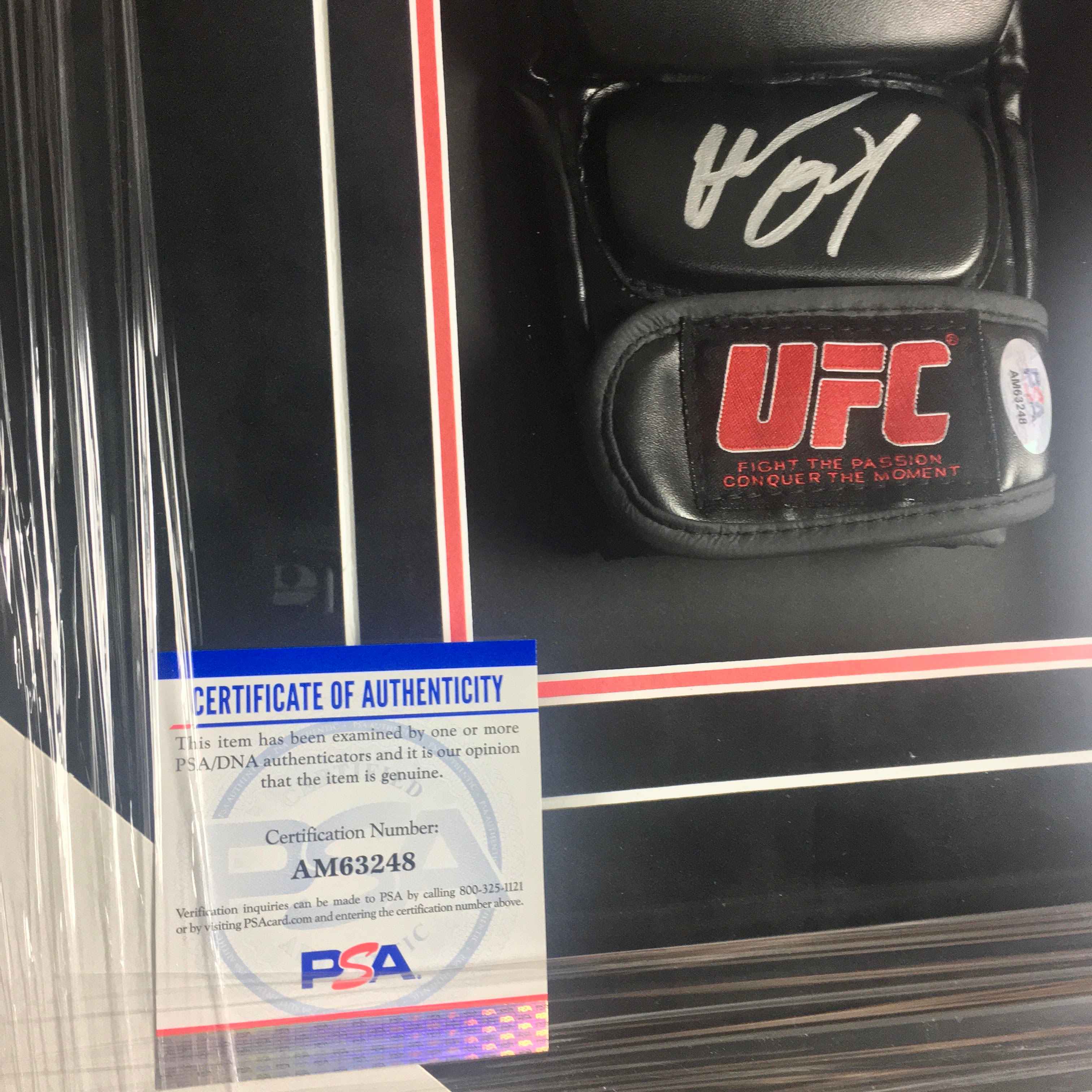 Nate Diaz Signed Glove Framed