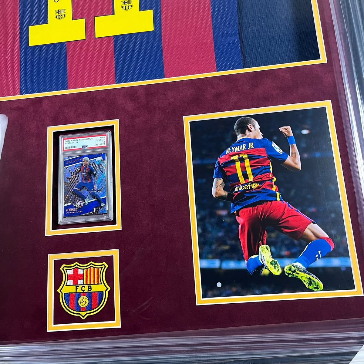 Neymar Jr Signed Jersey Framed