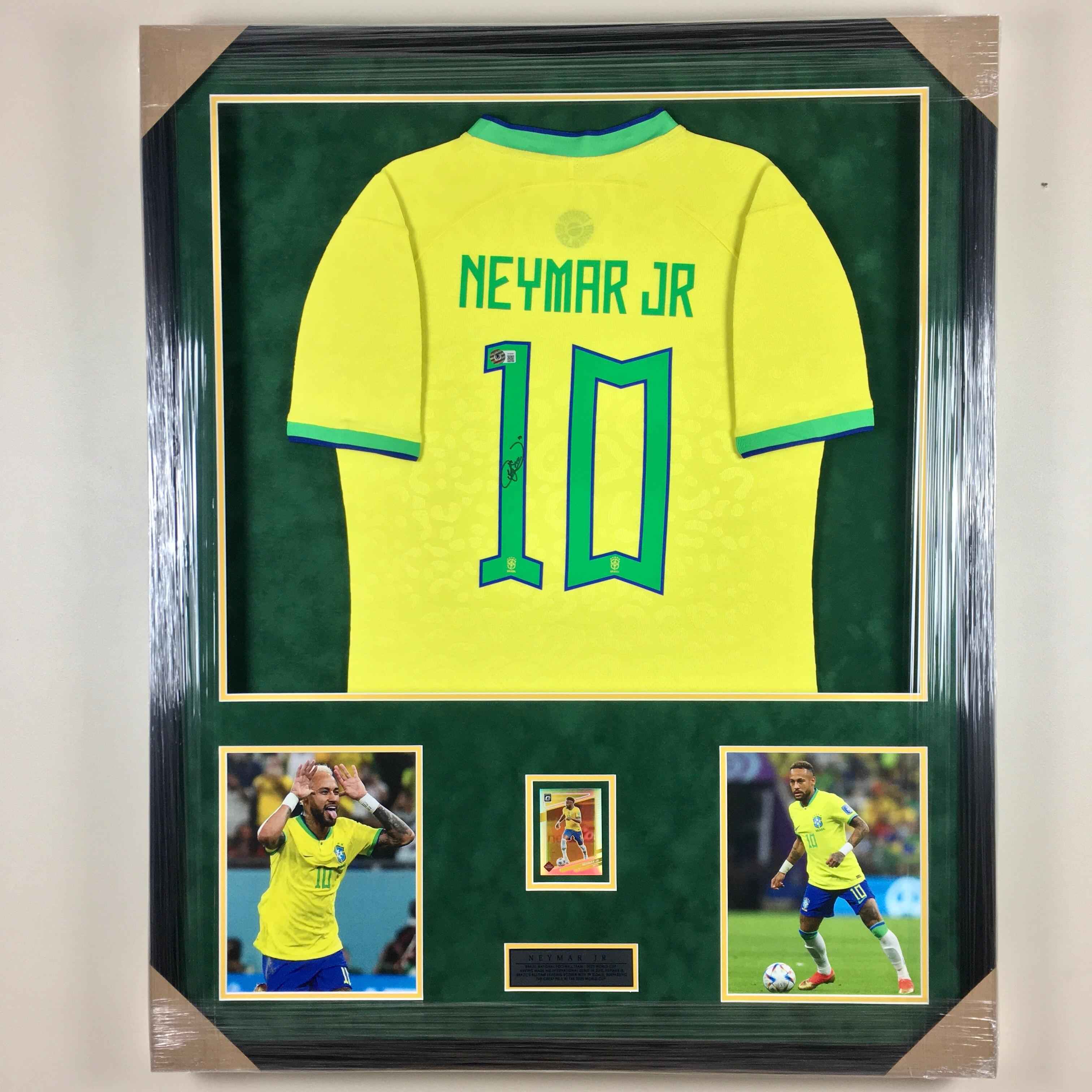 Neymar Jr Signed Jersey Framed