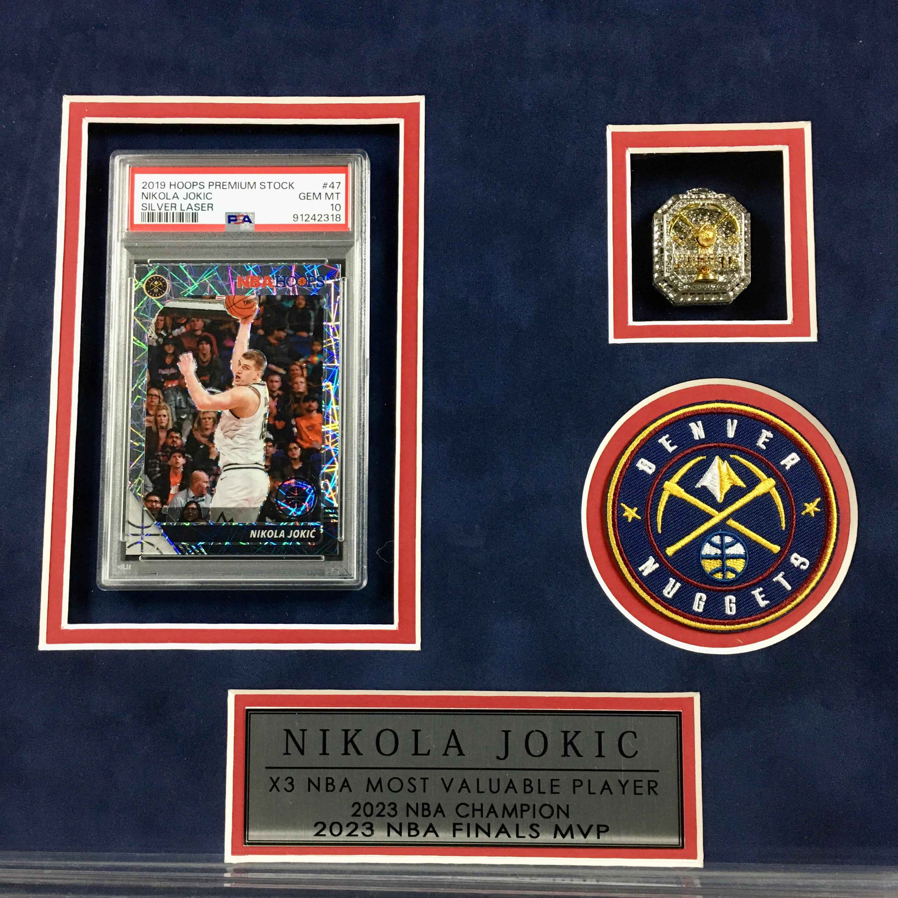 Nikola Jokic Signed Jersey Framed