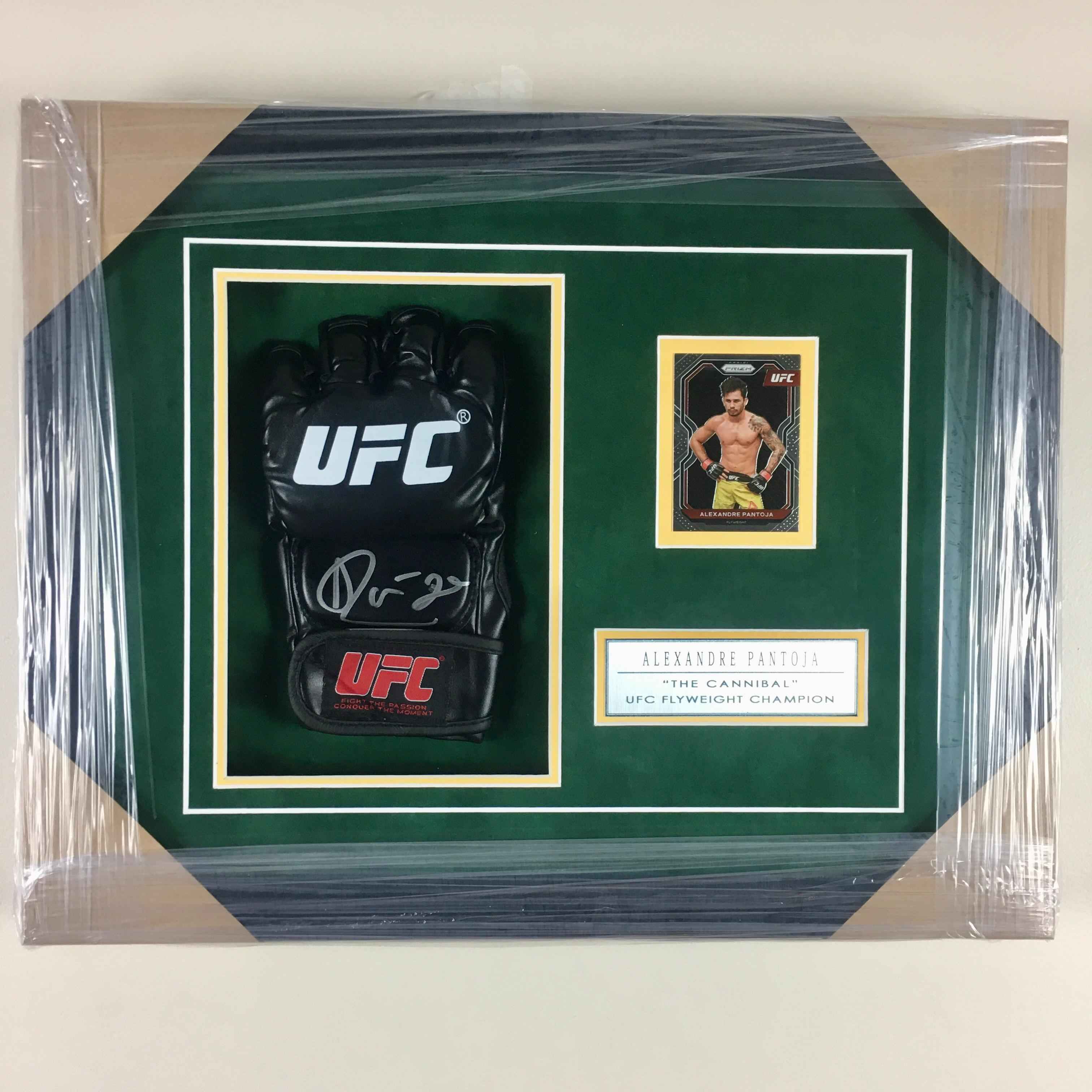 Alexandre Pantoja Signed Glove Framed