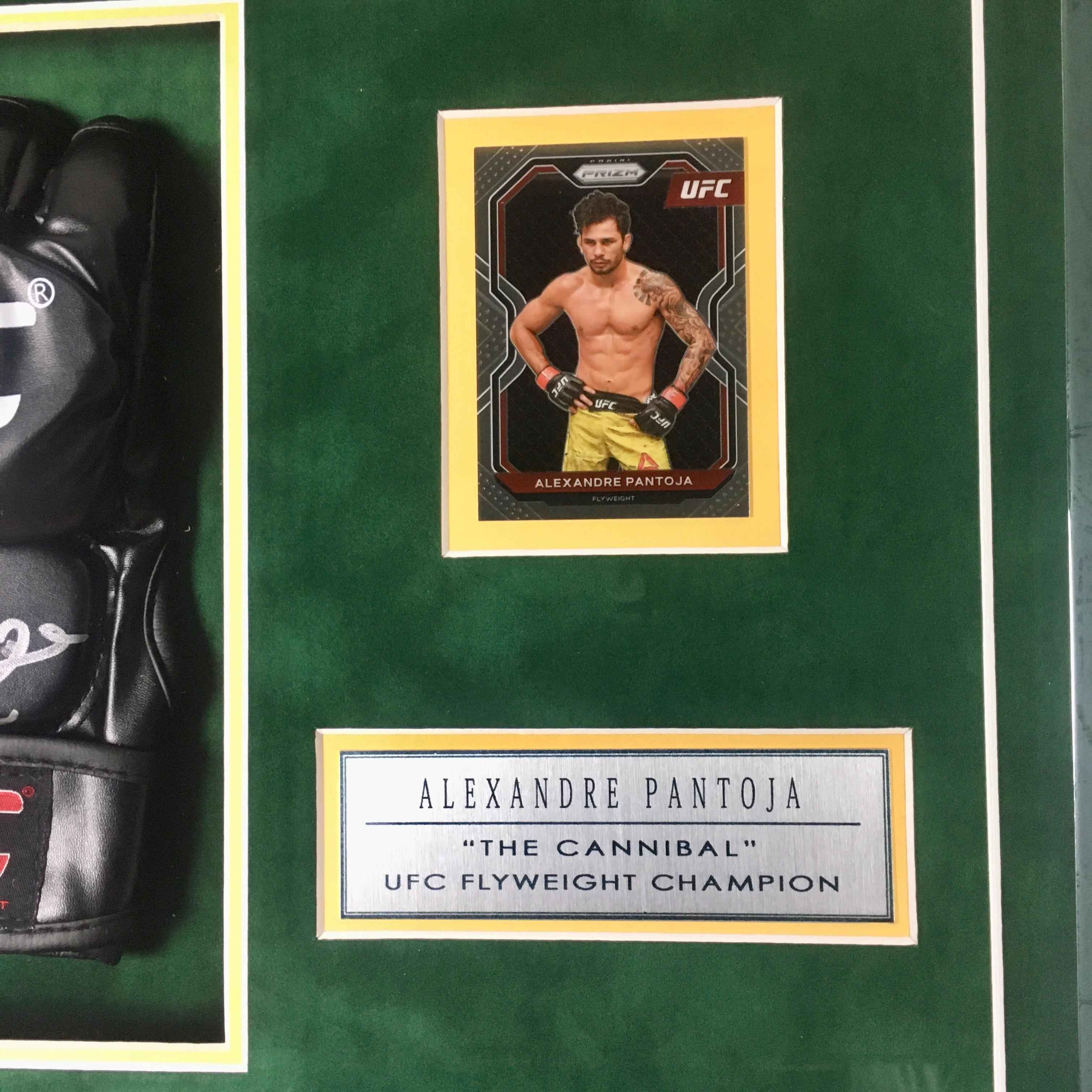 Alexandre Pantoja Signed Glove Framed