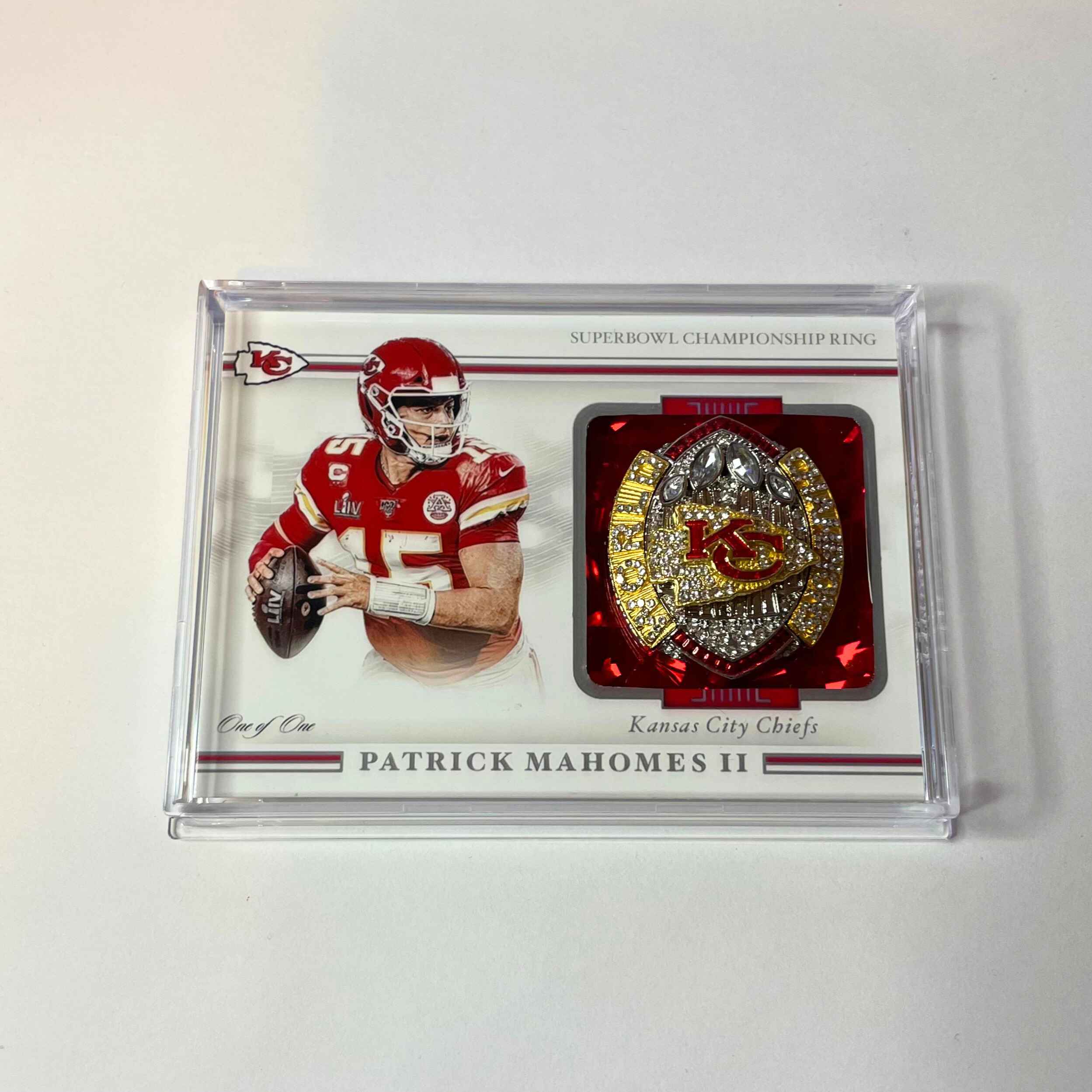 Custom Patrick Mahomes Ring Card