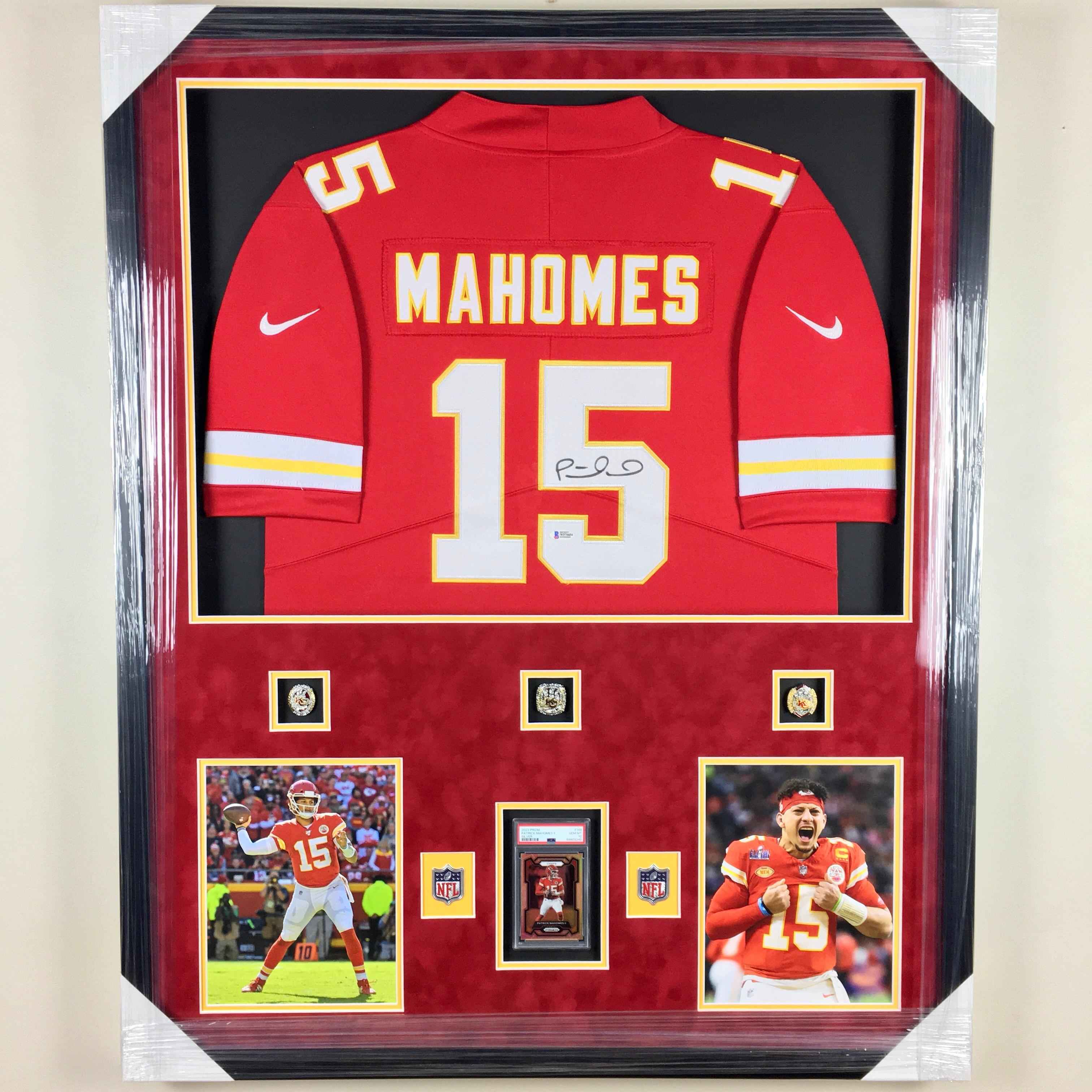 Patrick Mahomes Signed Jersey Framed