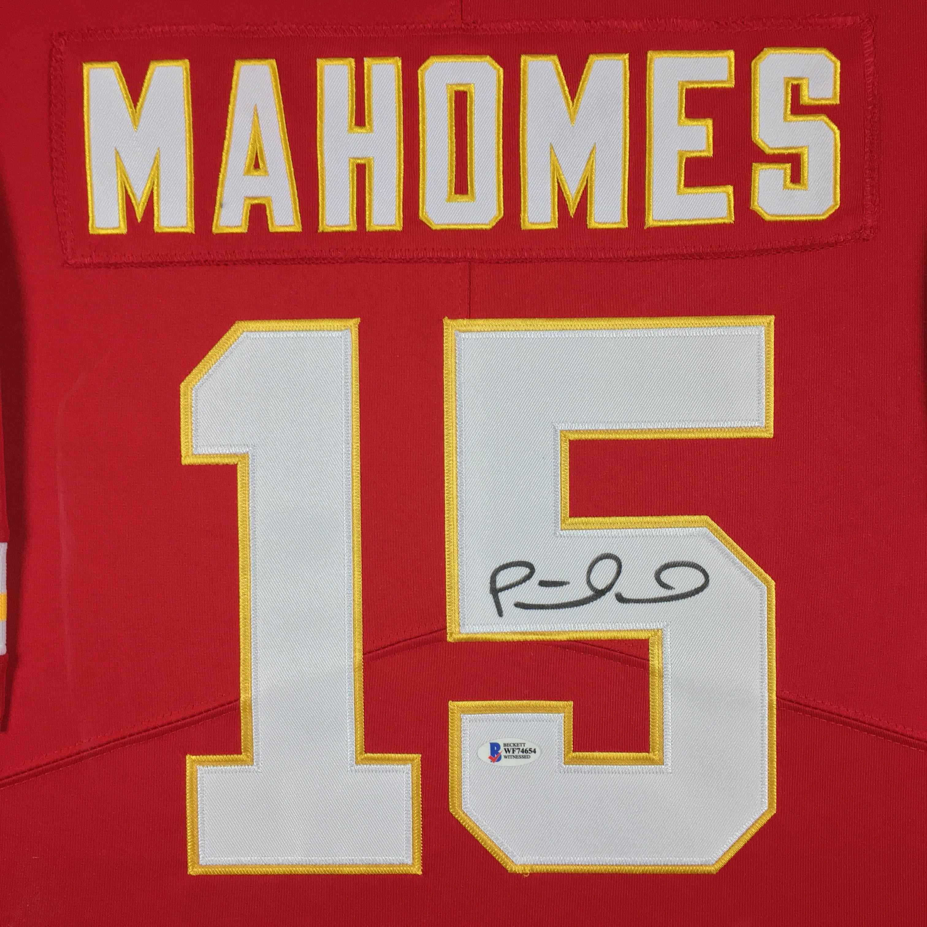 Patrick Mahomes Signed Jersey Framed