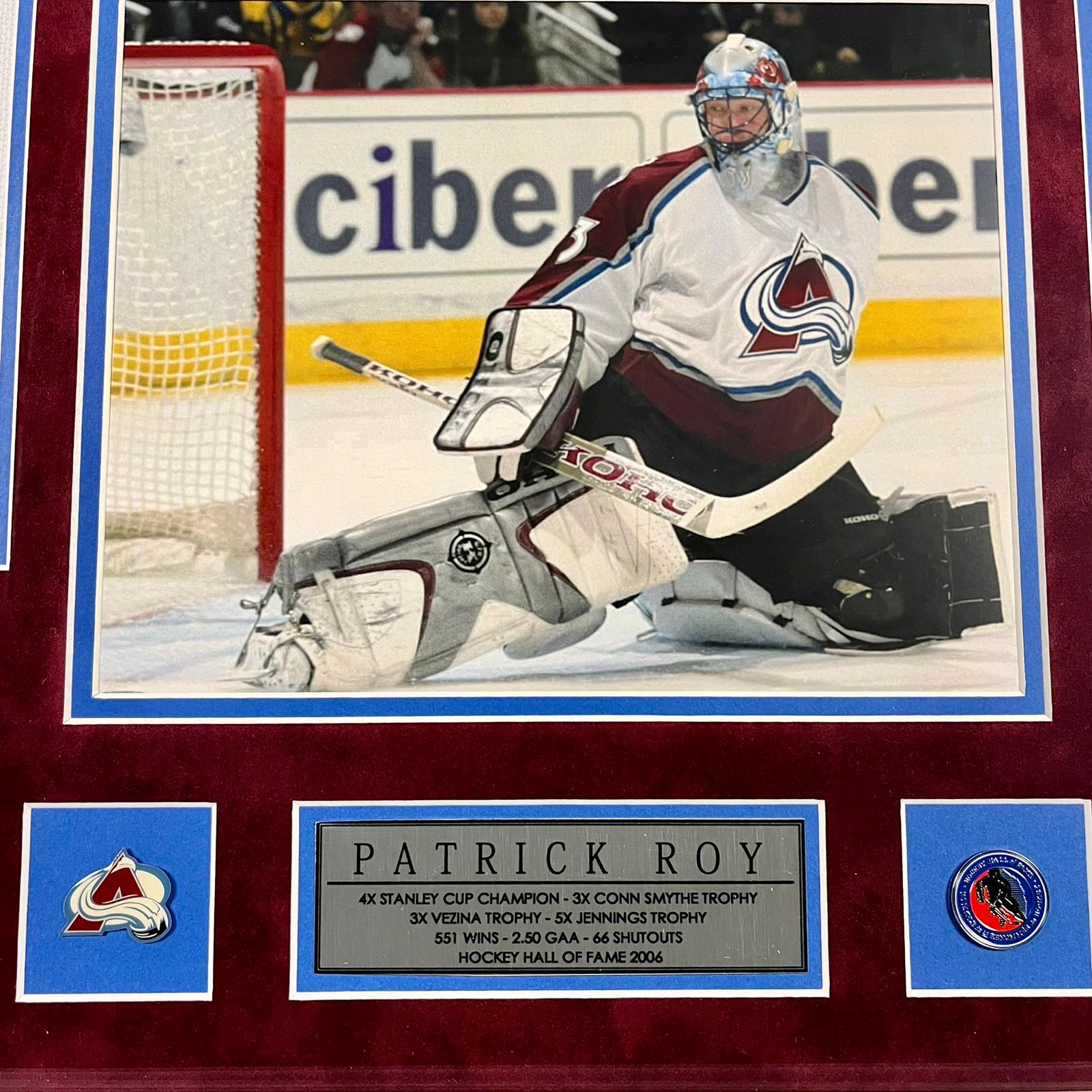 Patrick Roy Signed Jersey Framed