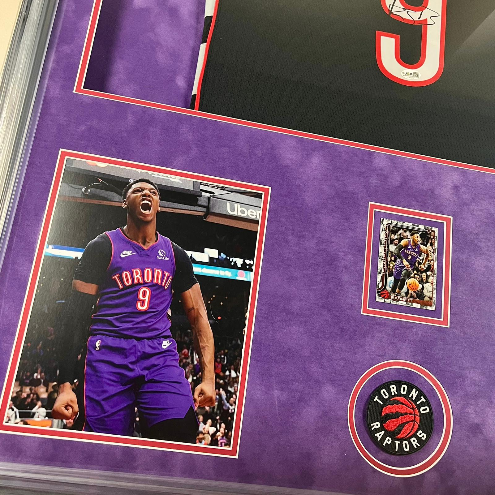 RJ Barrett Signed Jersey Framed