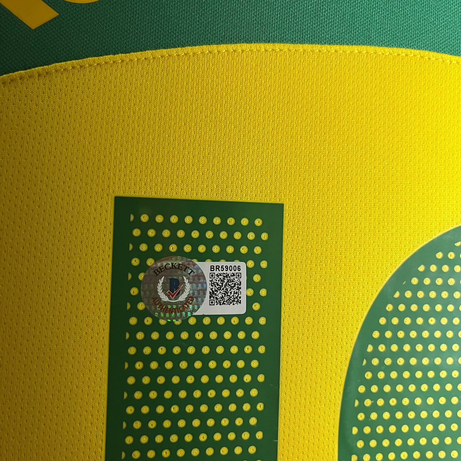 Ronaldinho Signed Jersey Framed